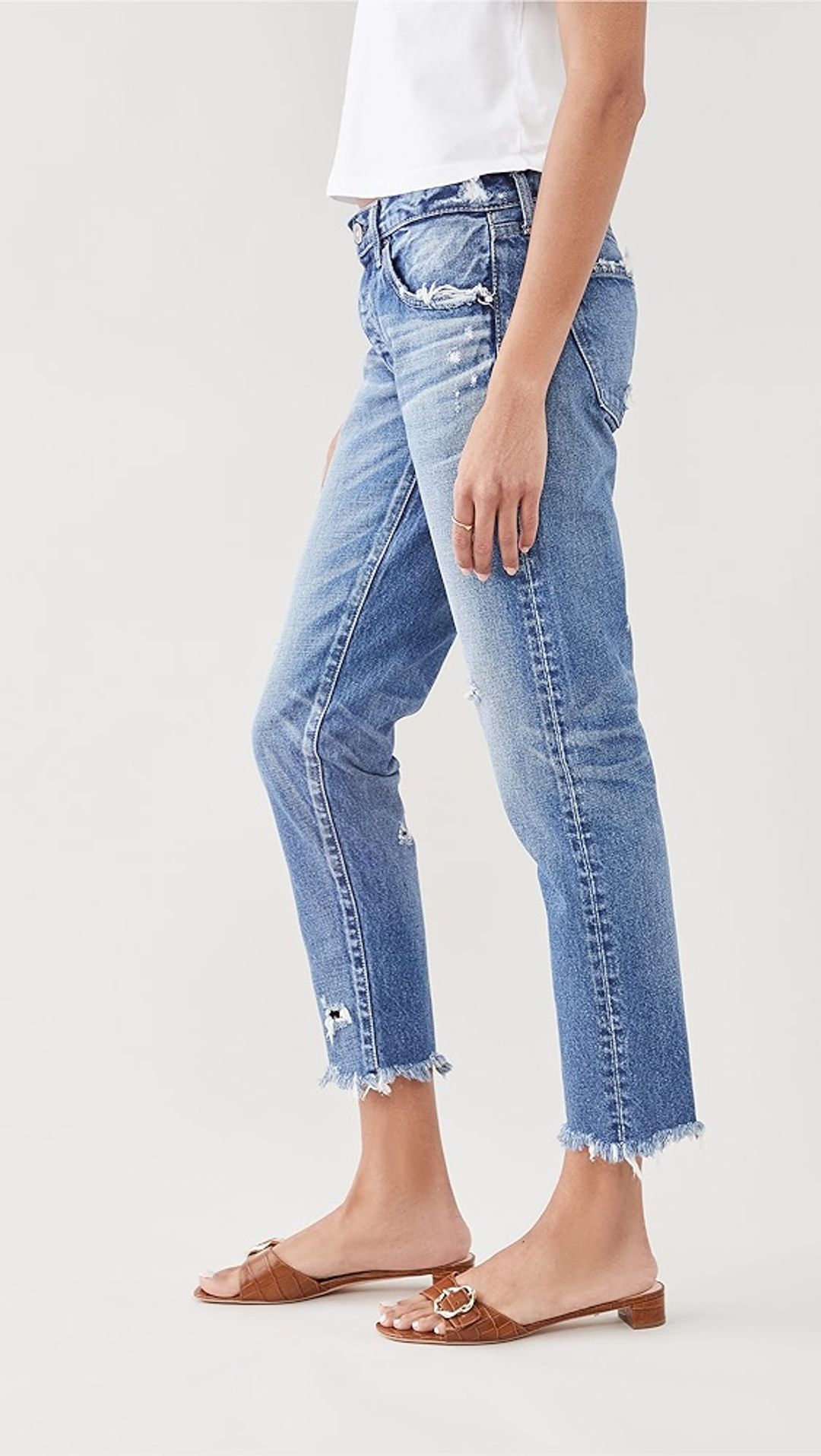 Keller Distressed Tapered Jeans #3