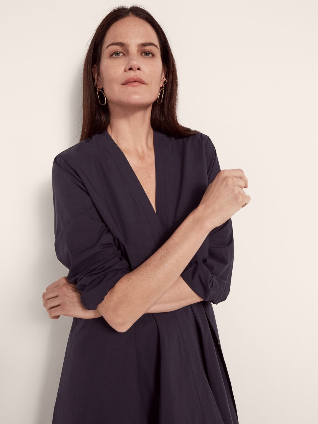 V-Neck Shirt Dress