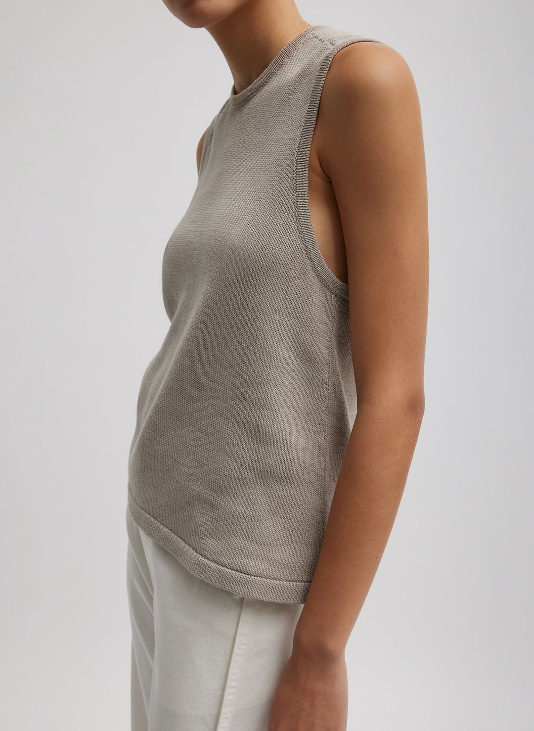 Cotton Criss Cross Sleeveless Sweater #2