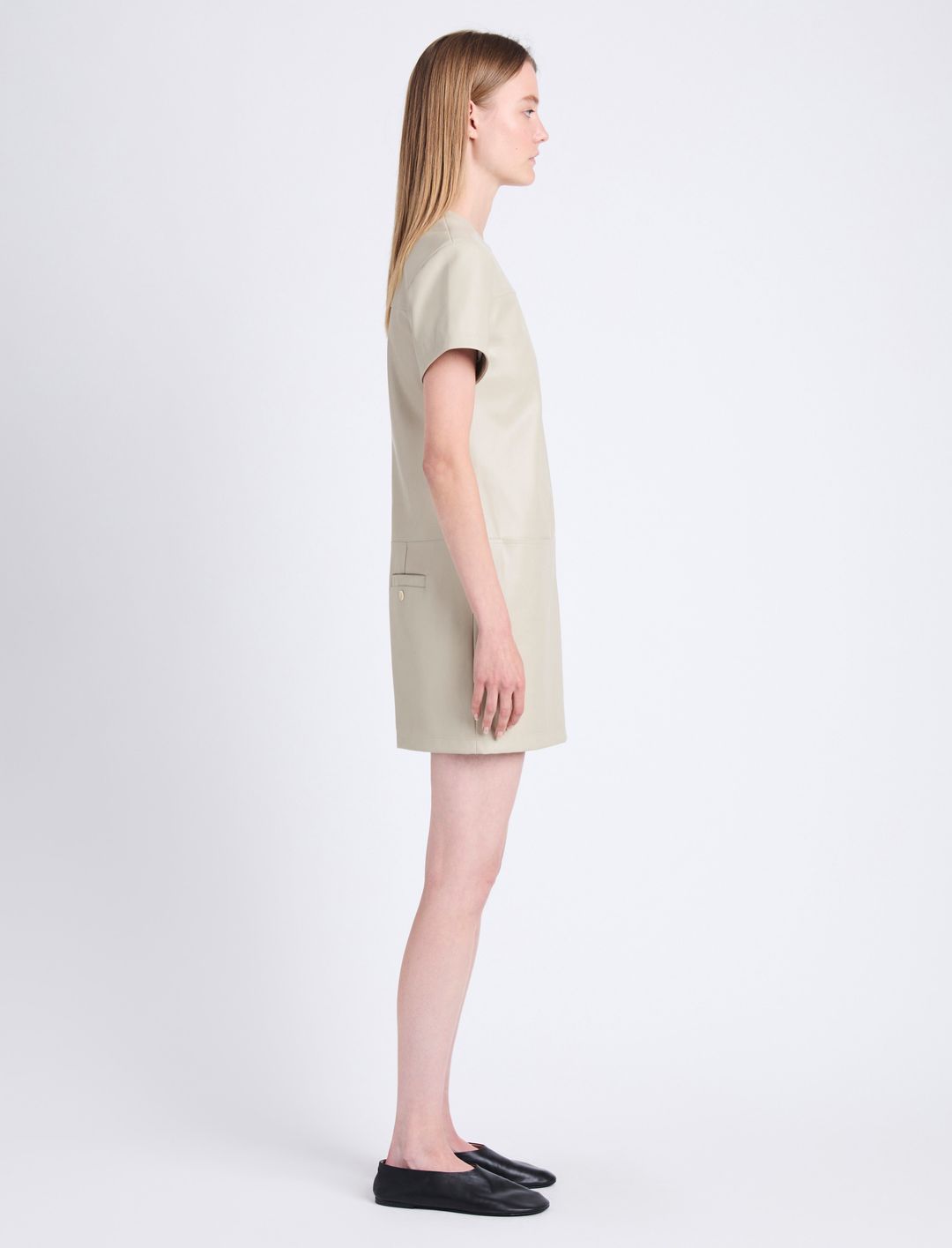 Sonny Dress in Faux Leather #3