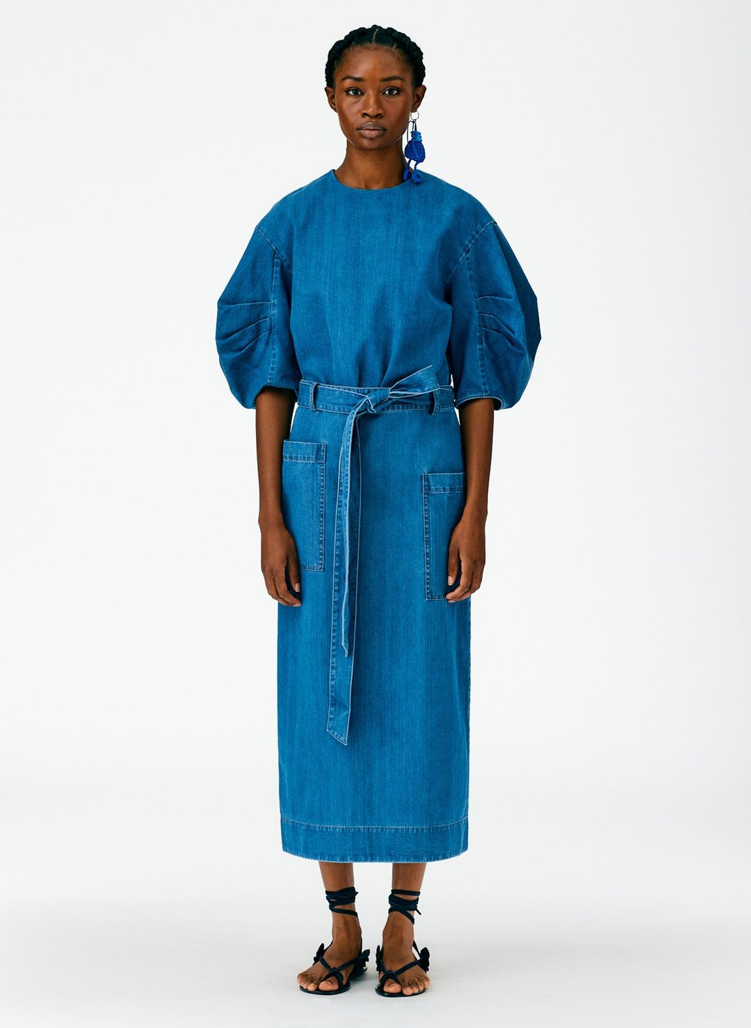 Summer Denim Lean Back Wrap Skirt