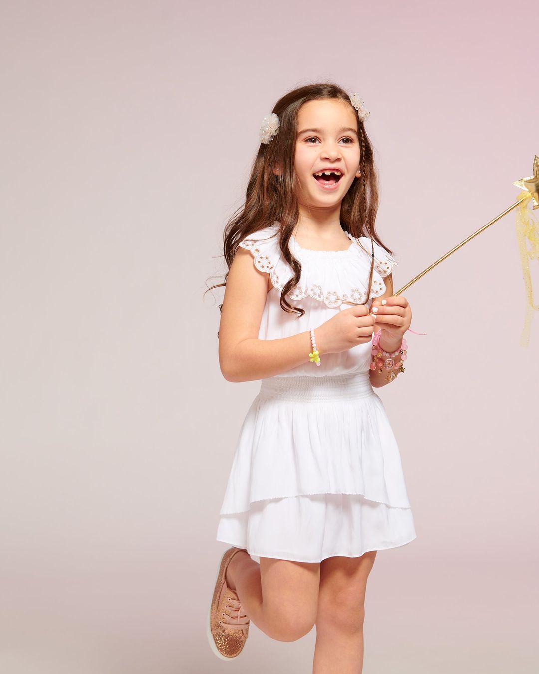 Girls Cynthia Ruffle Mini Dress