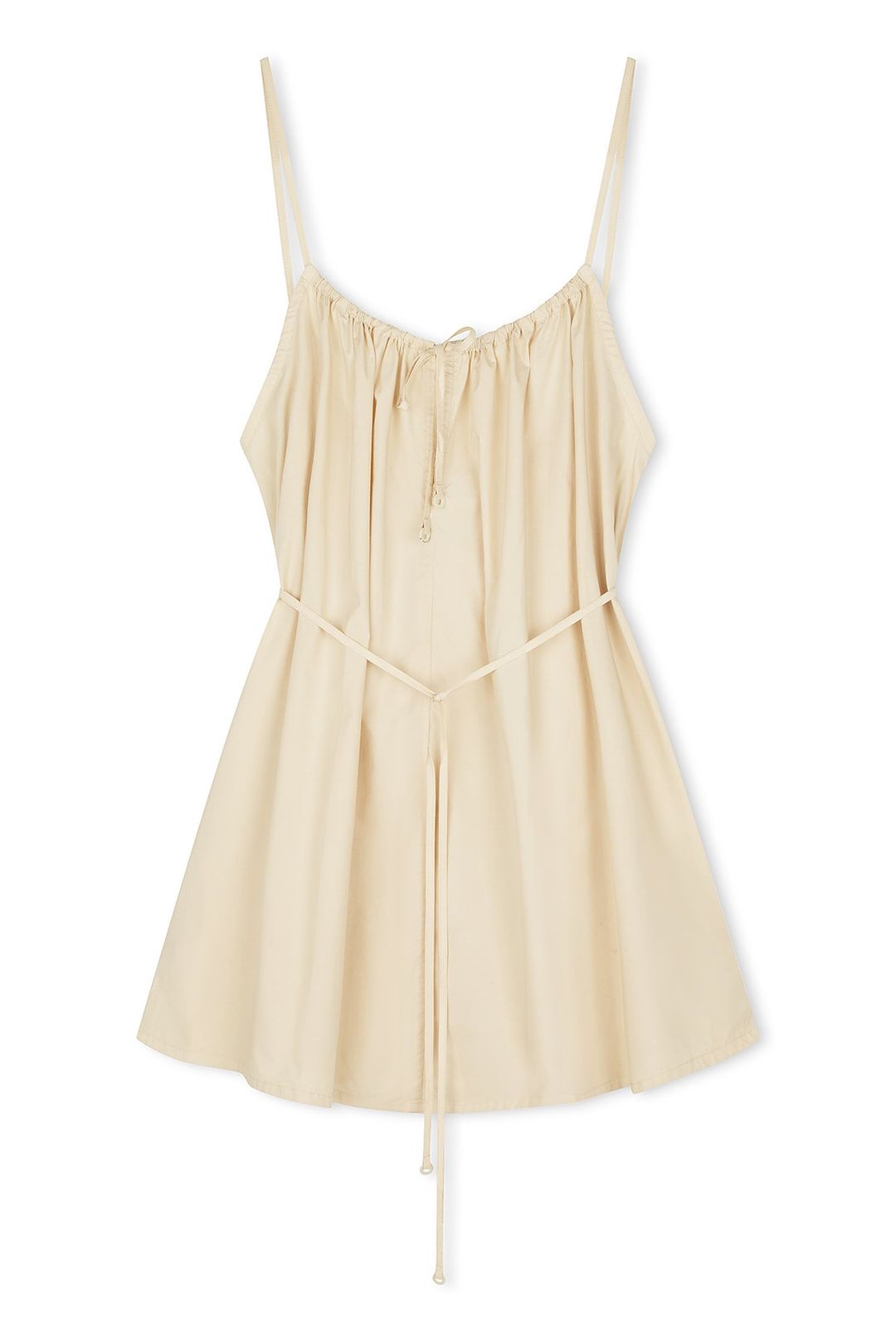 Cotton Poplin Dress - Husk