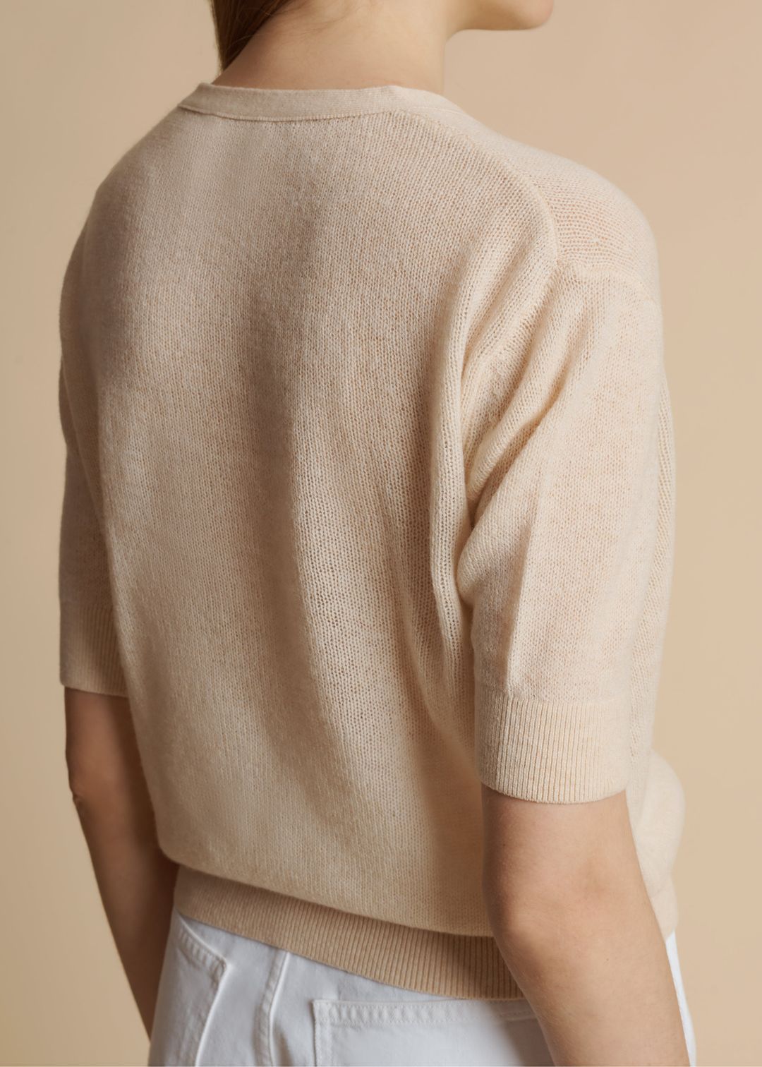 The Dianna Cardigan in Custard #4
