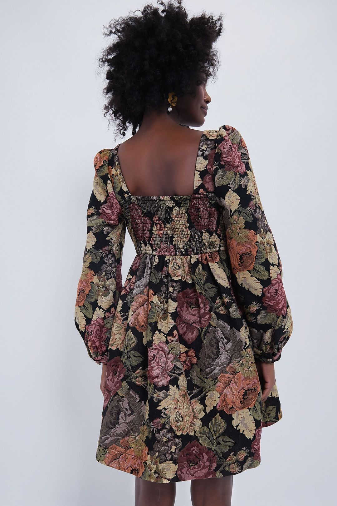 Chocolate Multi Fleur Dress #4