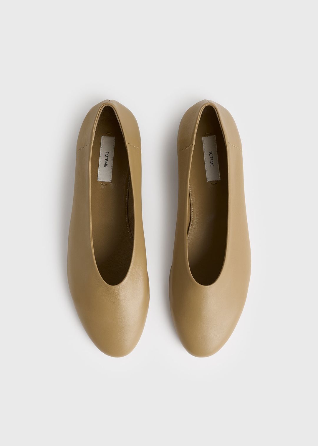 Slip nappa ballerinas desert #5