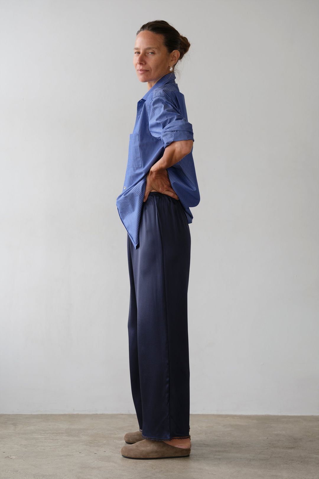 The Silk Lace Simple Pant #5