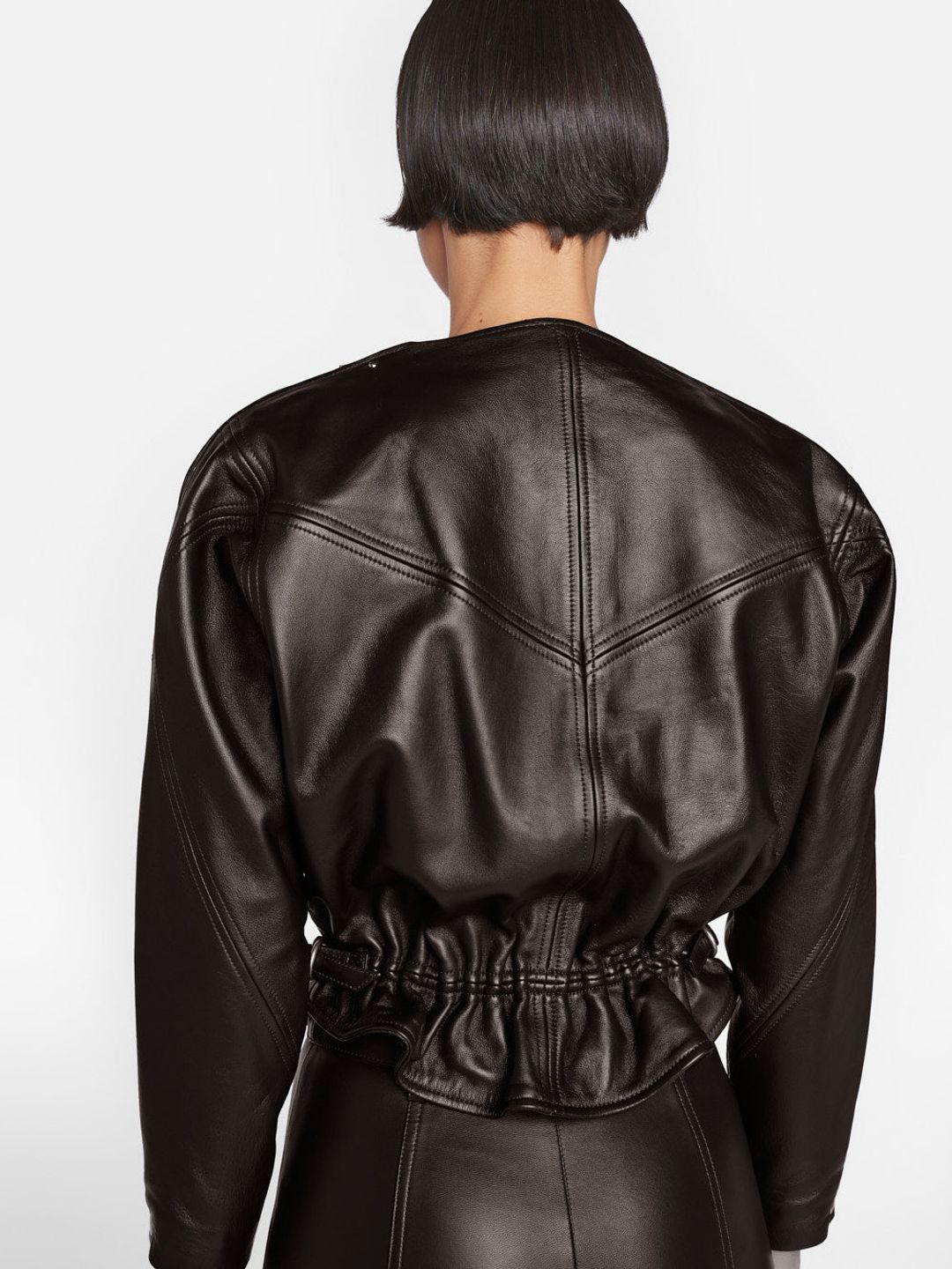 Slouchy Zip Up Jacket -- Espresso #5