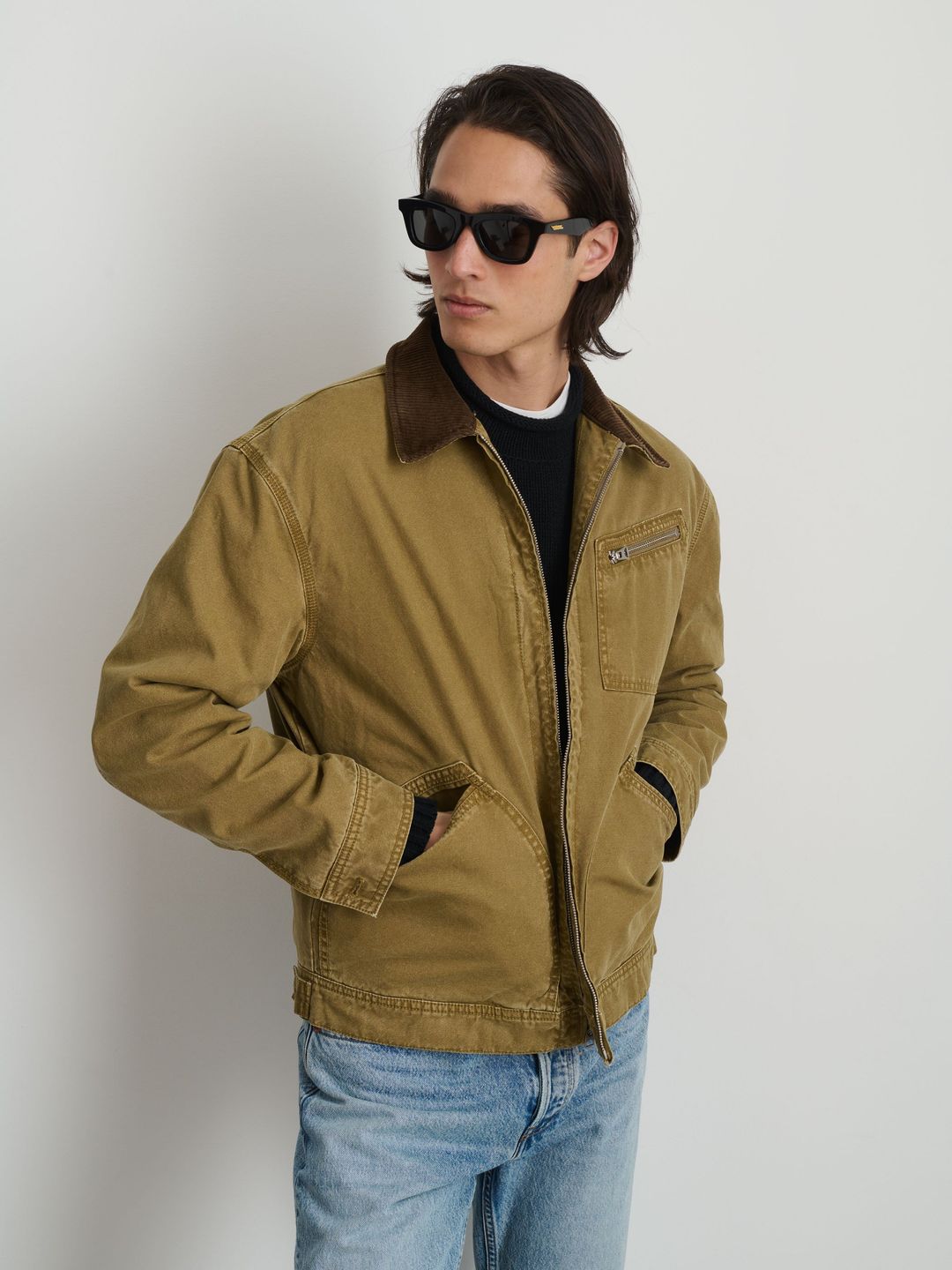 Miller Zip Jacket in Canvas #4