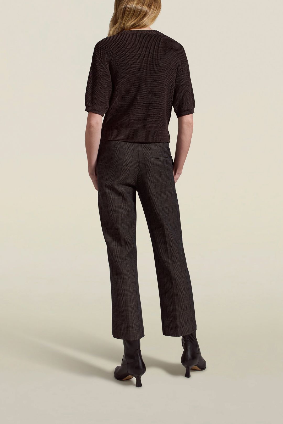 Kai Knit Tee in Chocolate Viscose Blend #6