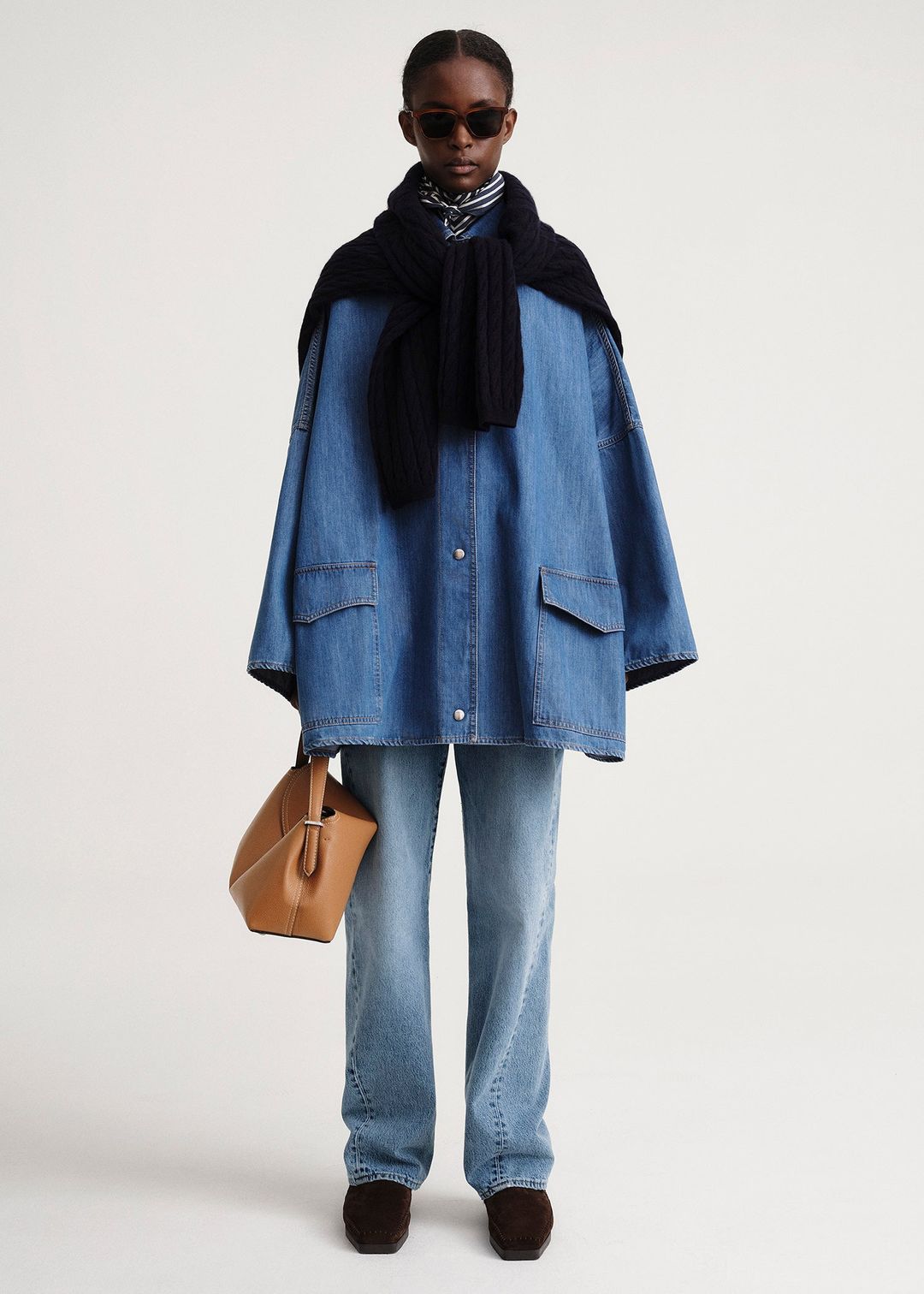 Denim overshirt jacket soft blue #5