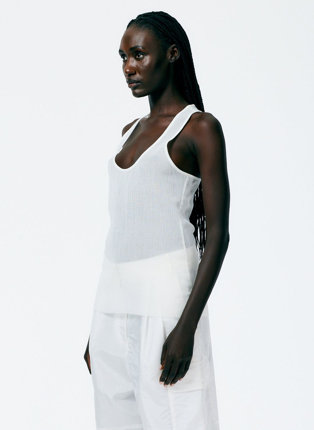 Crepe Gauze Racerback Tank #5