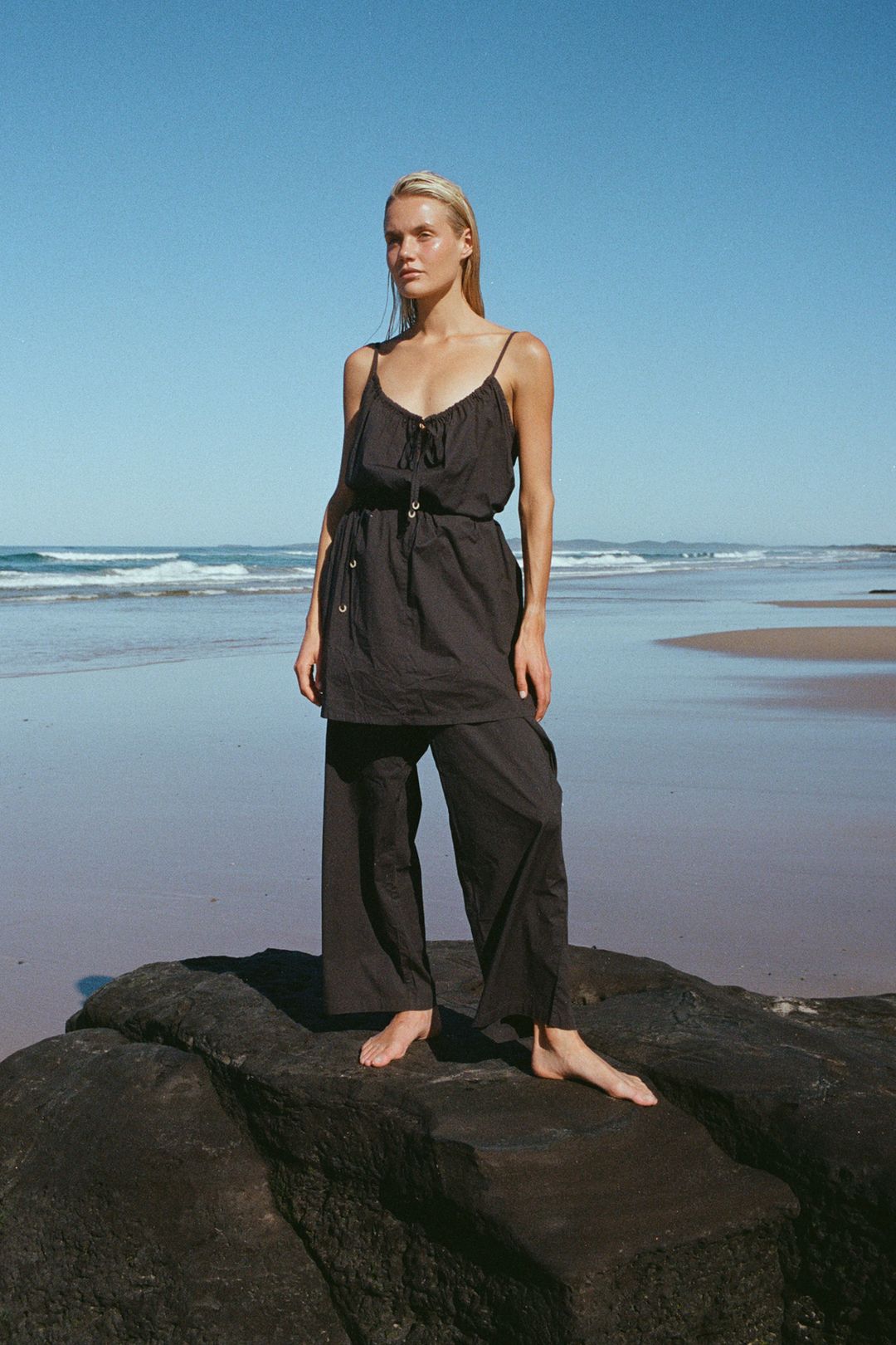 Cotton Poplin Dress - Black #3