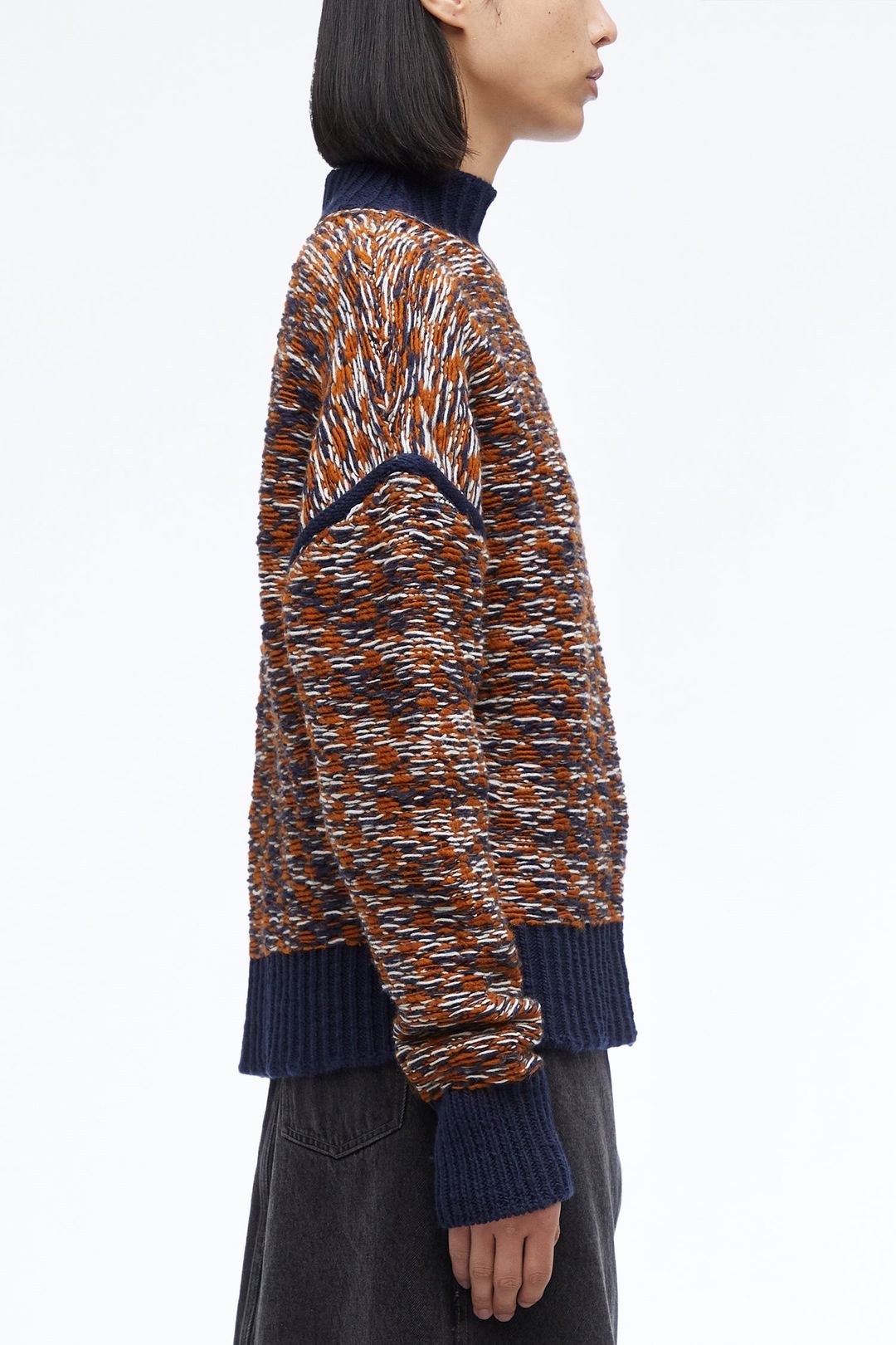 Wool Jacquard Turtleneck Sweater #9