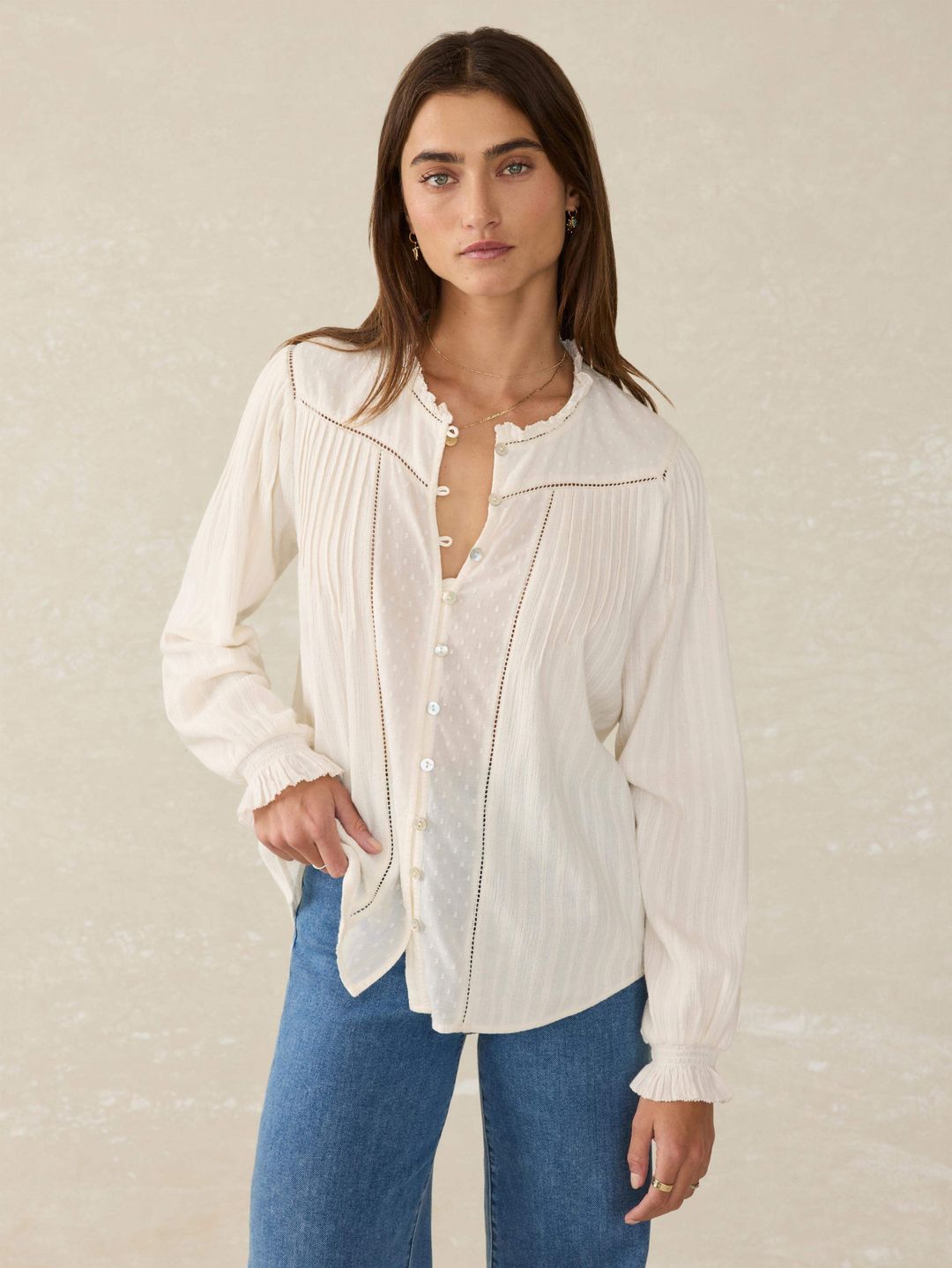 Lily Blouse - Egret
