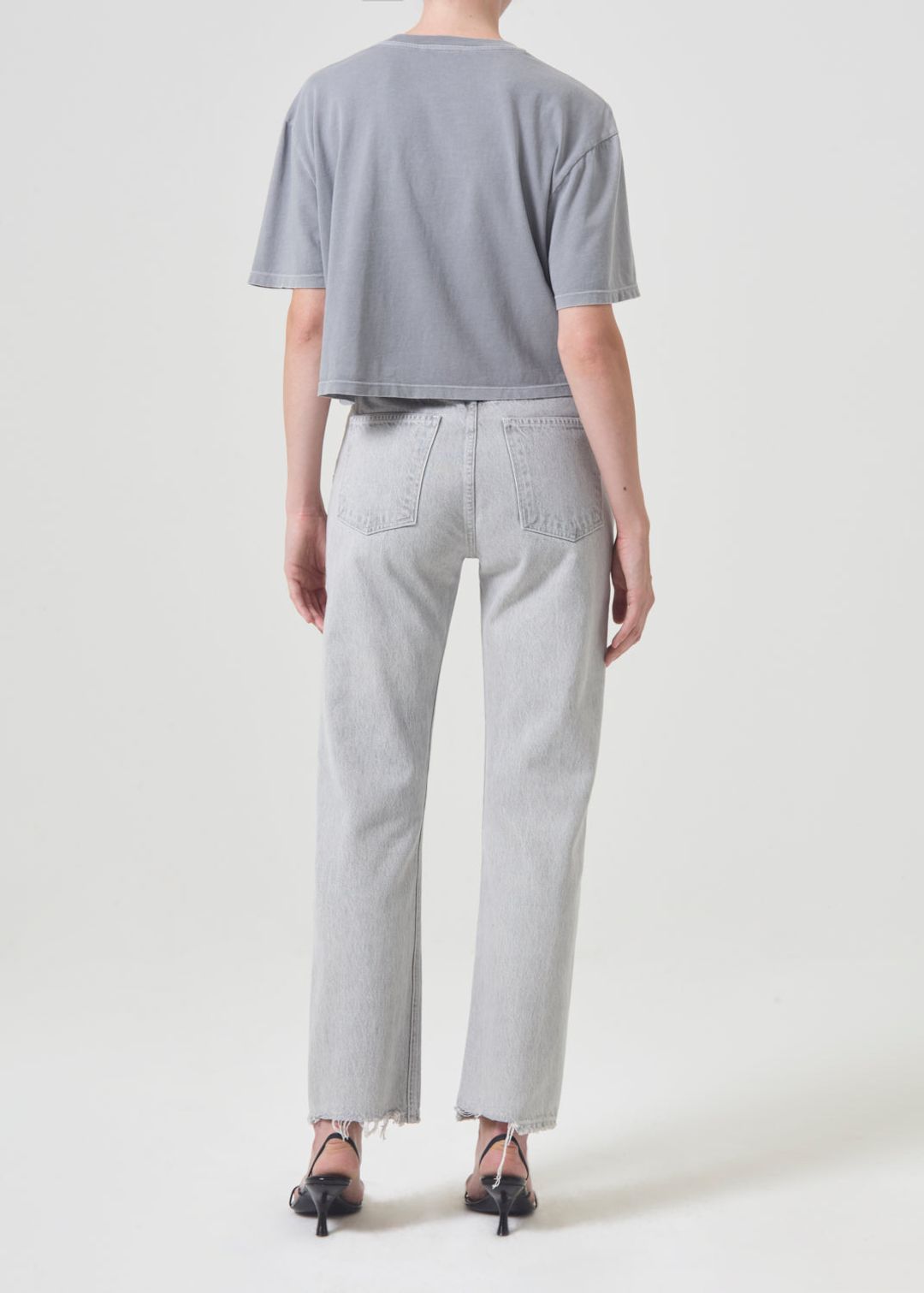 90's Pinch Waist High Rise Straight in Rain