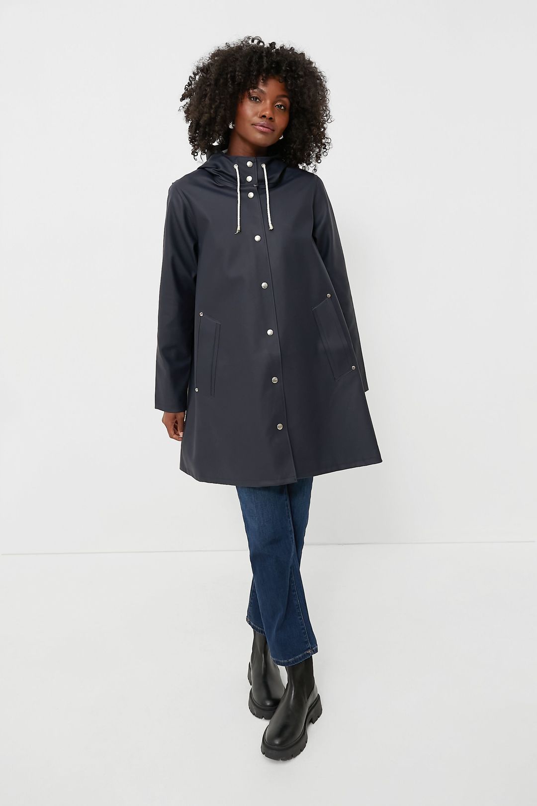 Navy Mosebacke Raincoat #2