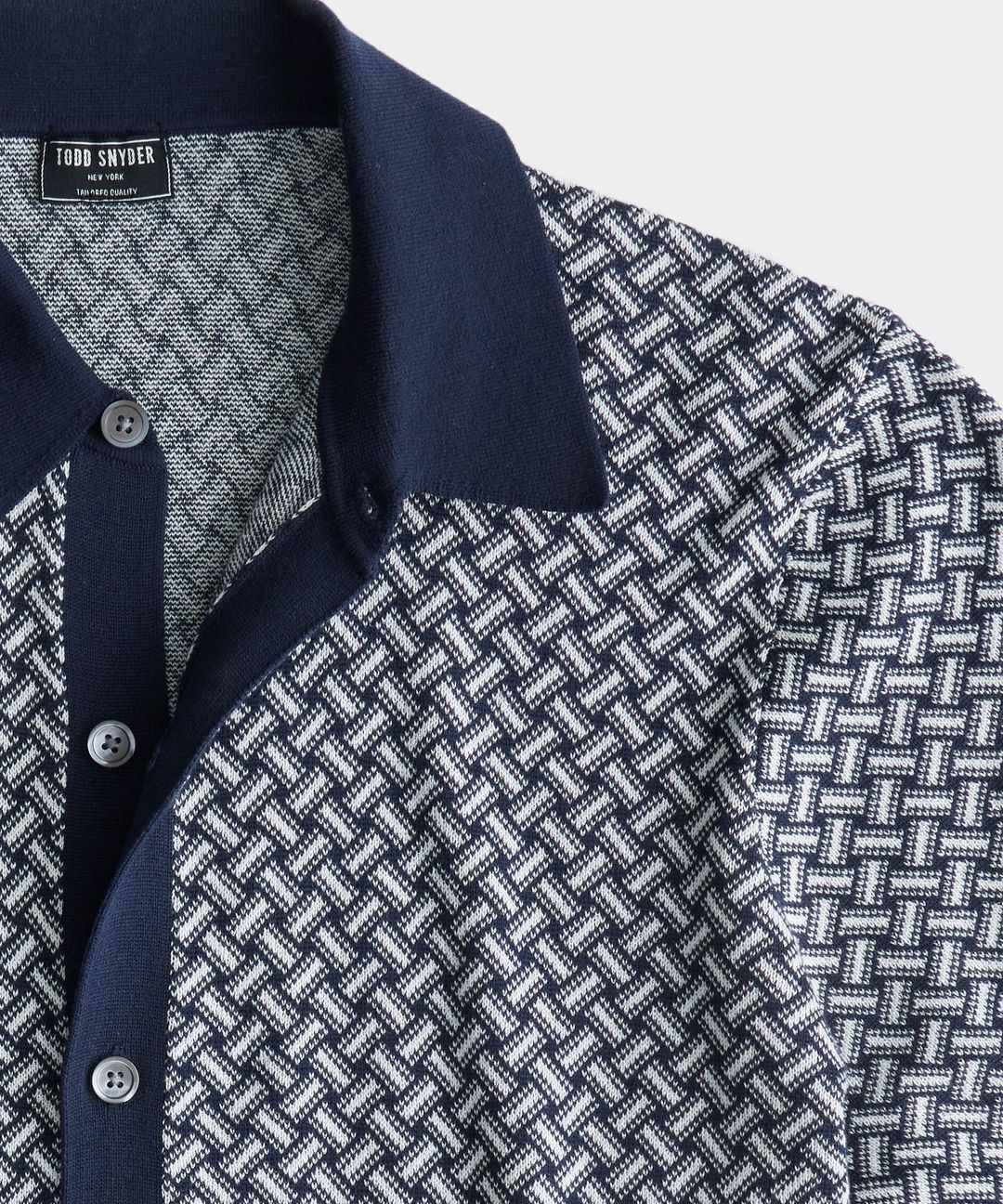 Over-Under Geo Full-Placket Polo #3