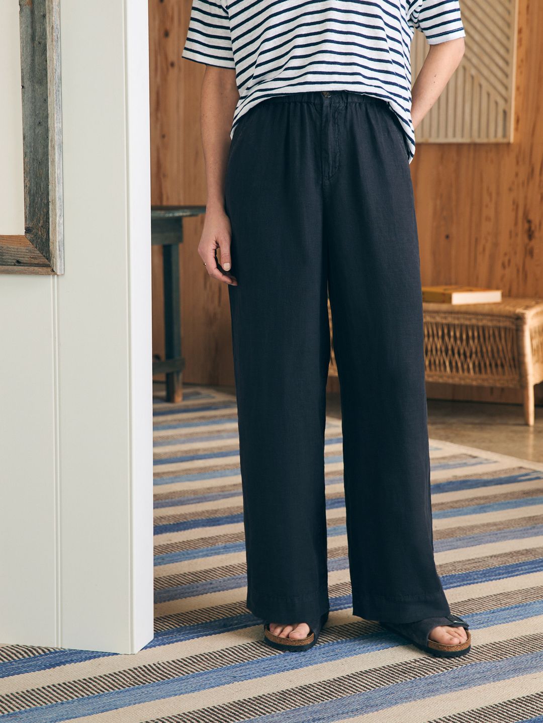 Monterey Linen Pant - Moonless Night #3
