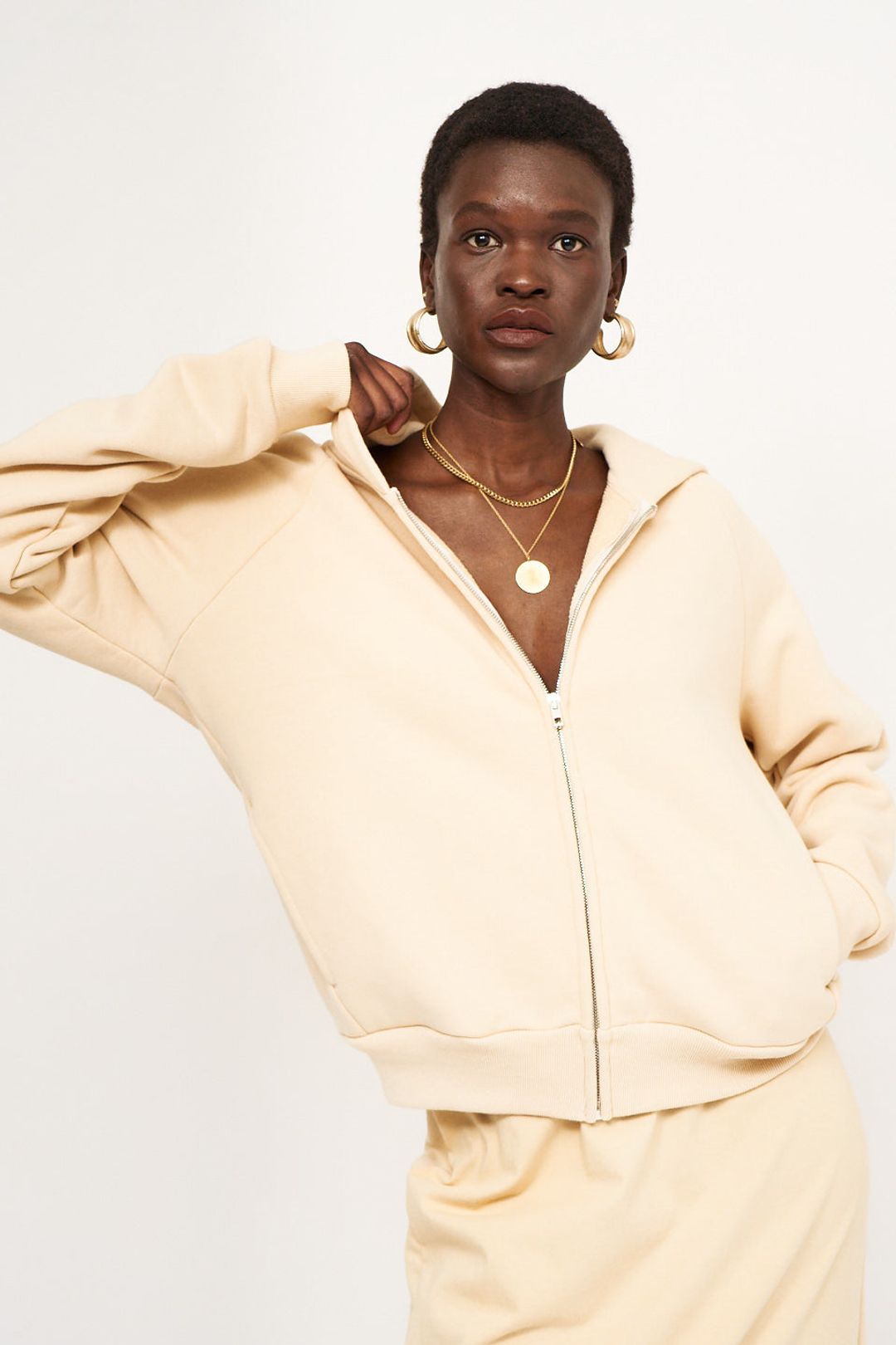 The Bird Hoodie in Butter