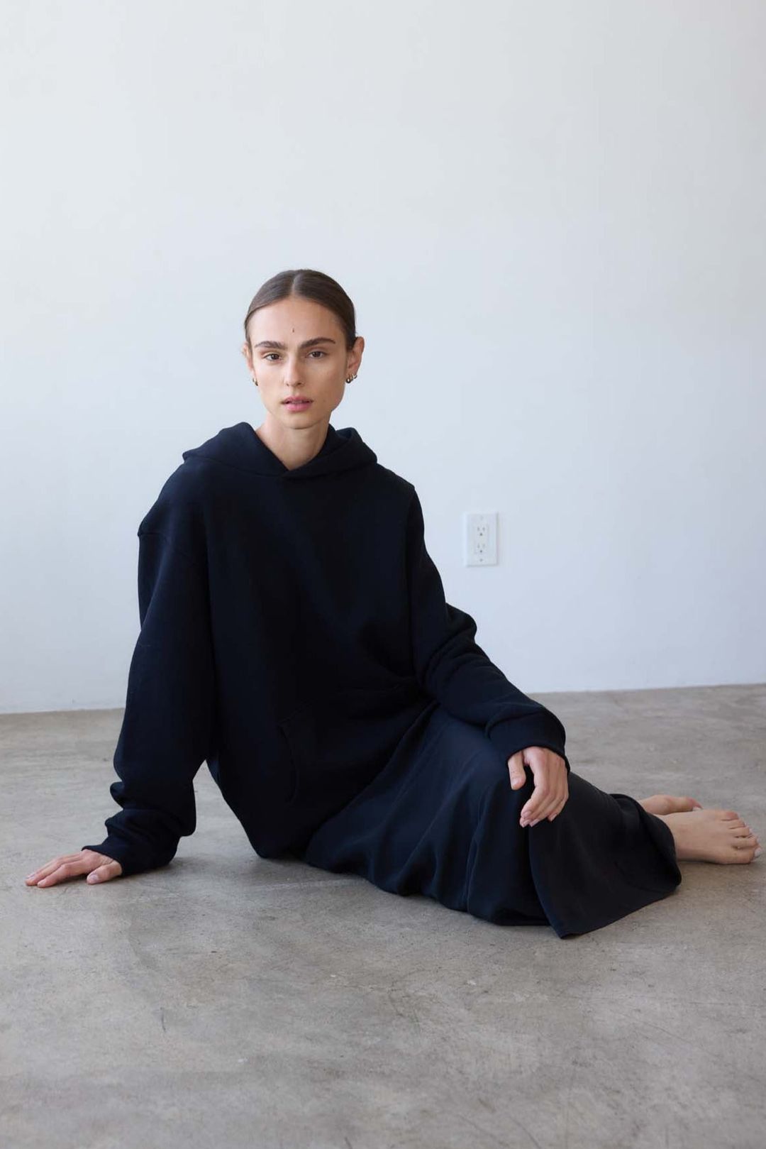 The Sweatshirt Skirt in Navy #4