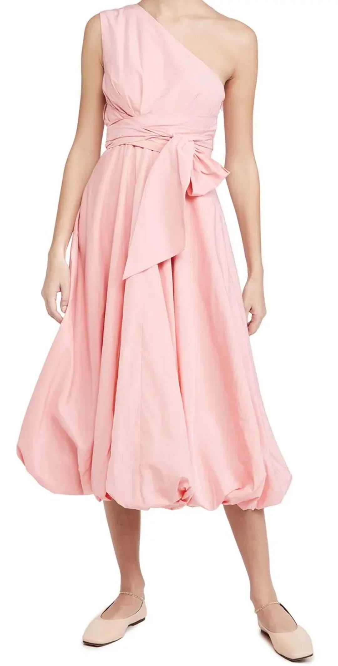 Italian Sporty Nylon One Shoulder Dress