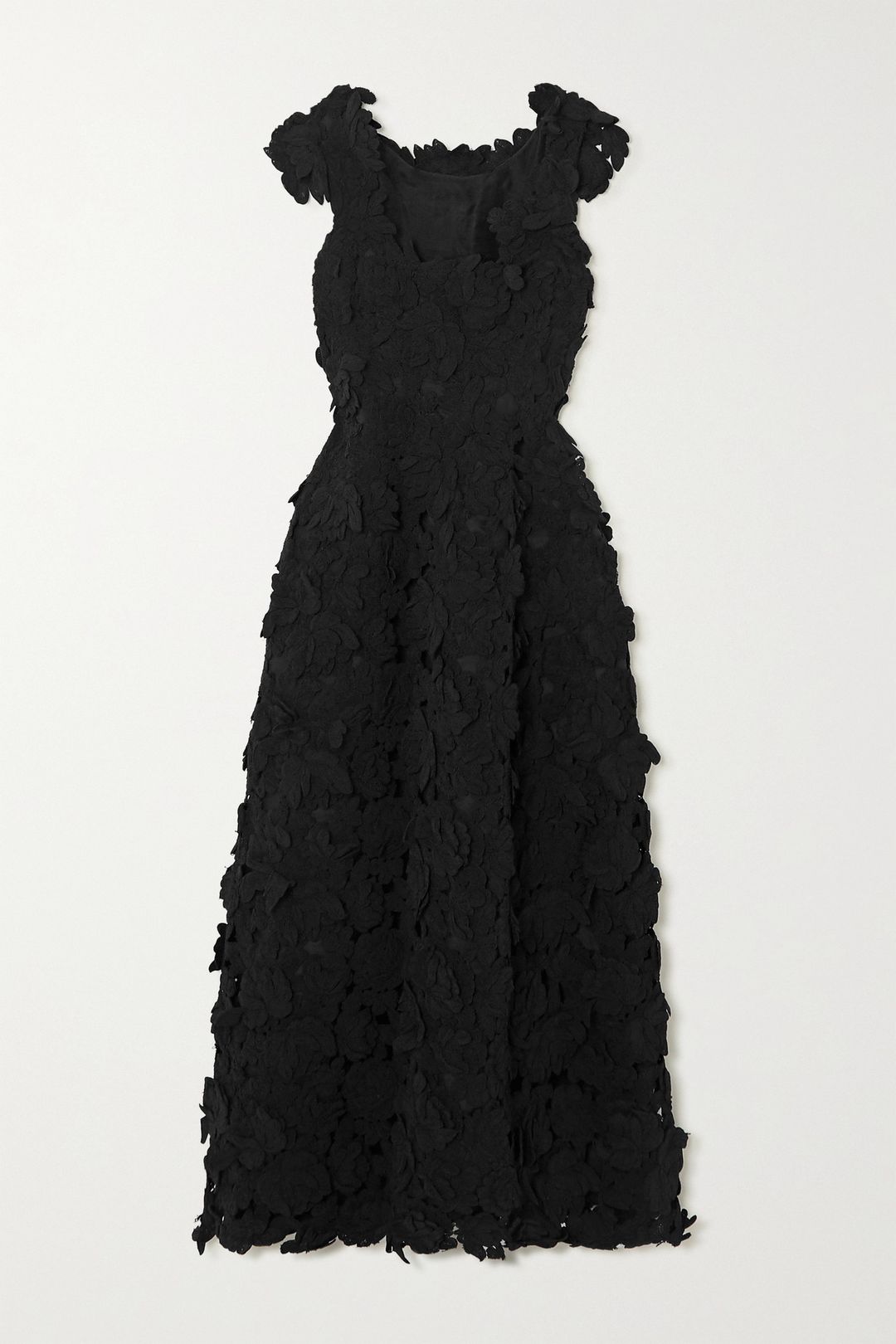 Luciano Appliquéd Woven Gown