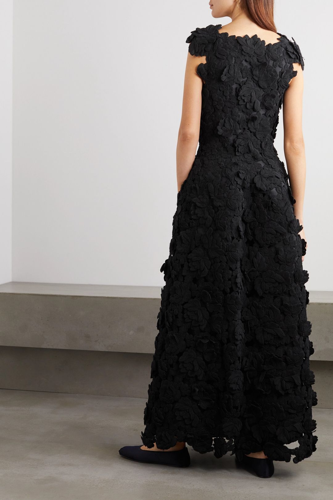 Luciano Appliquéd Woven Gown #3