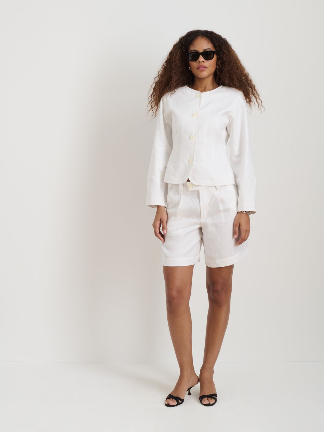 Luna Jacket In Linen #3