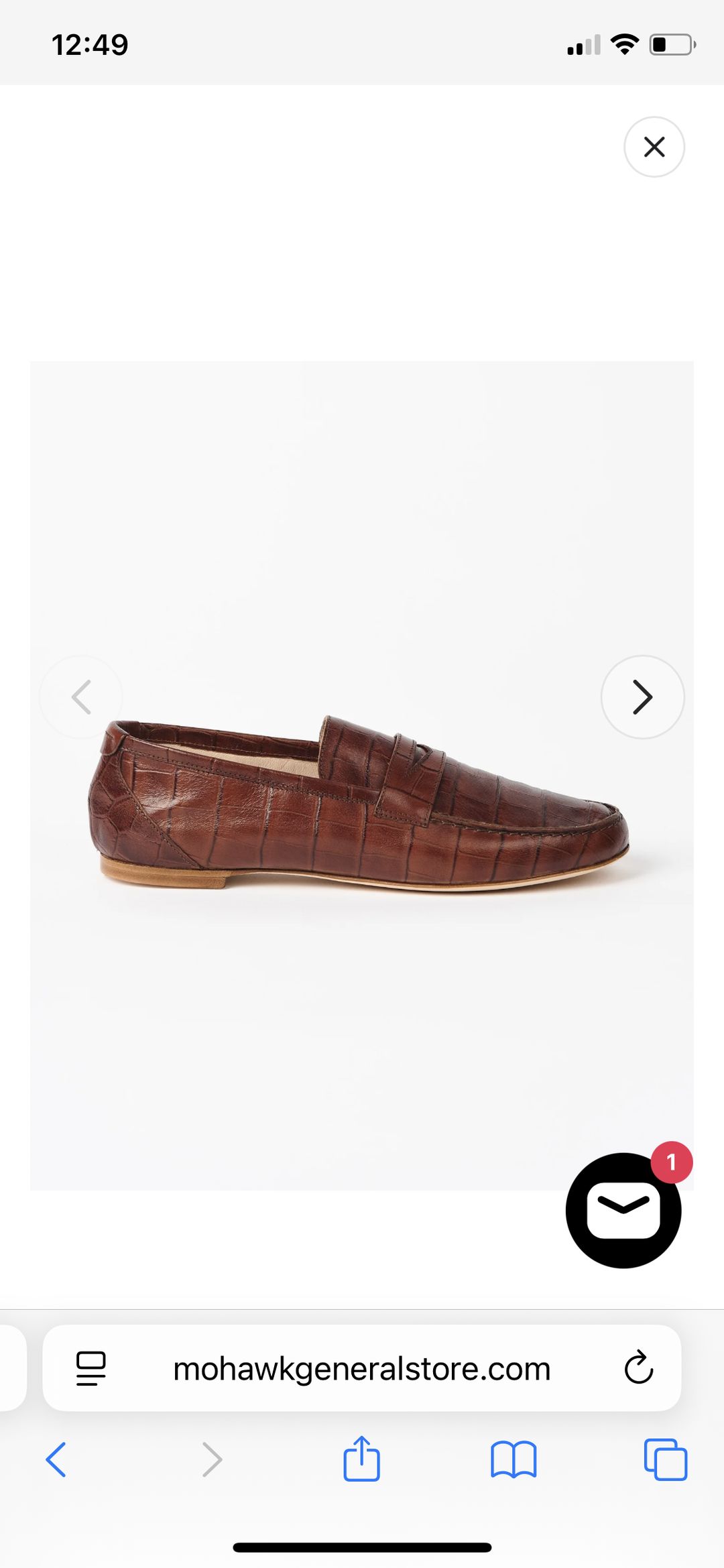 Embossed Croc Loafer