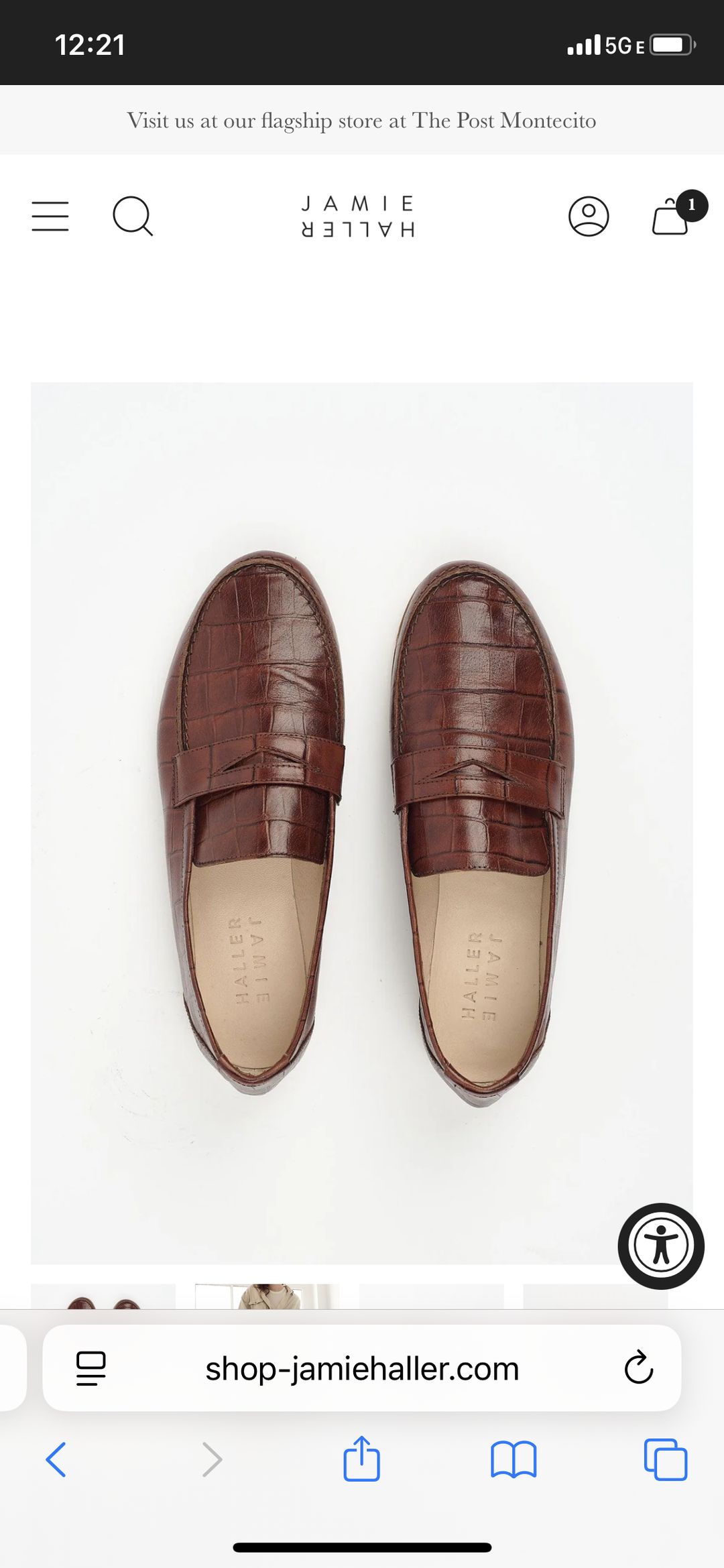Embossed Croc Loafer