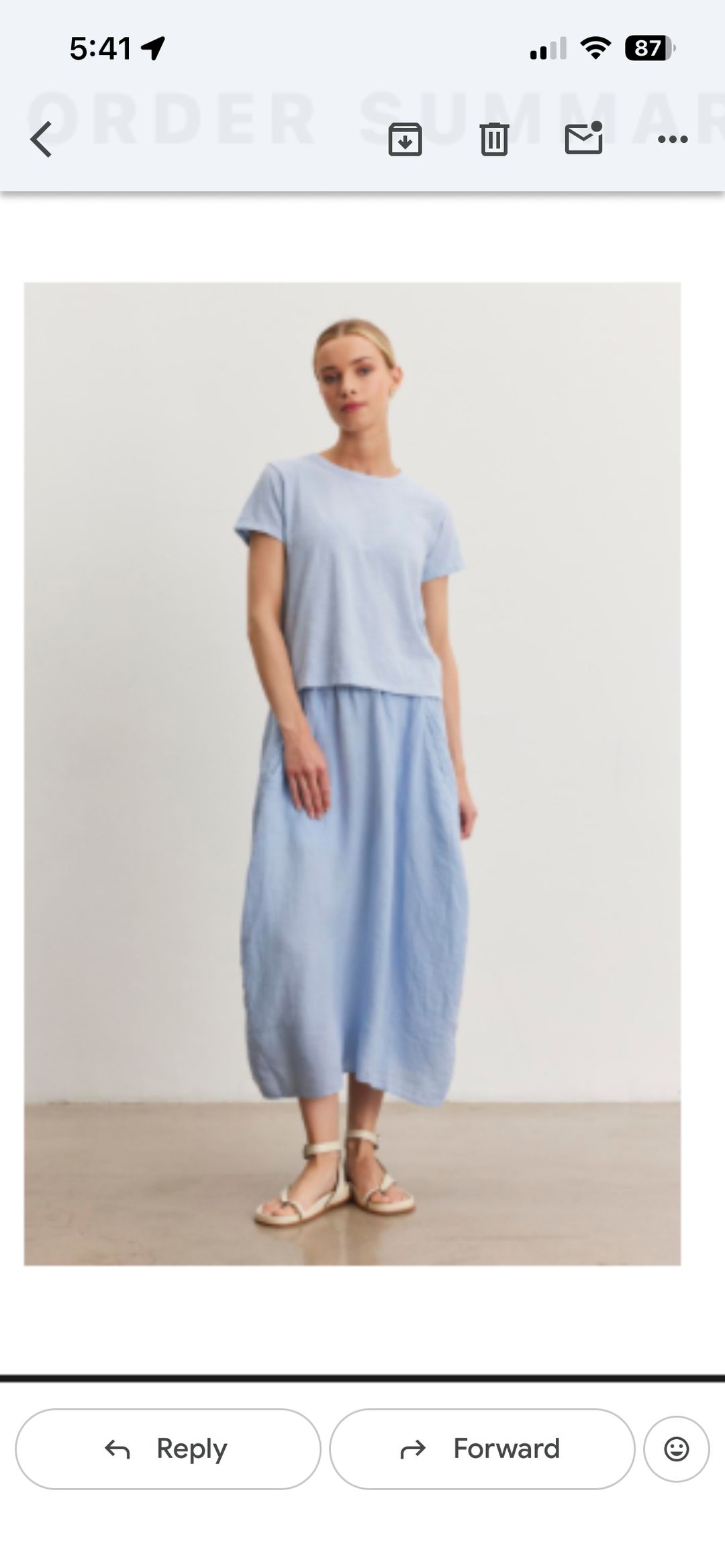 Fae linen skirt 