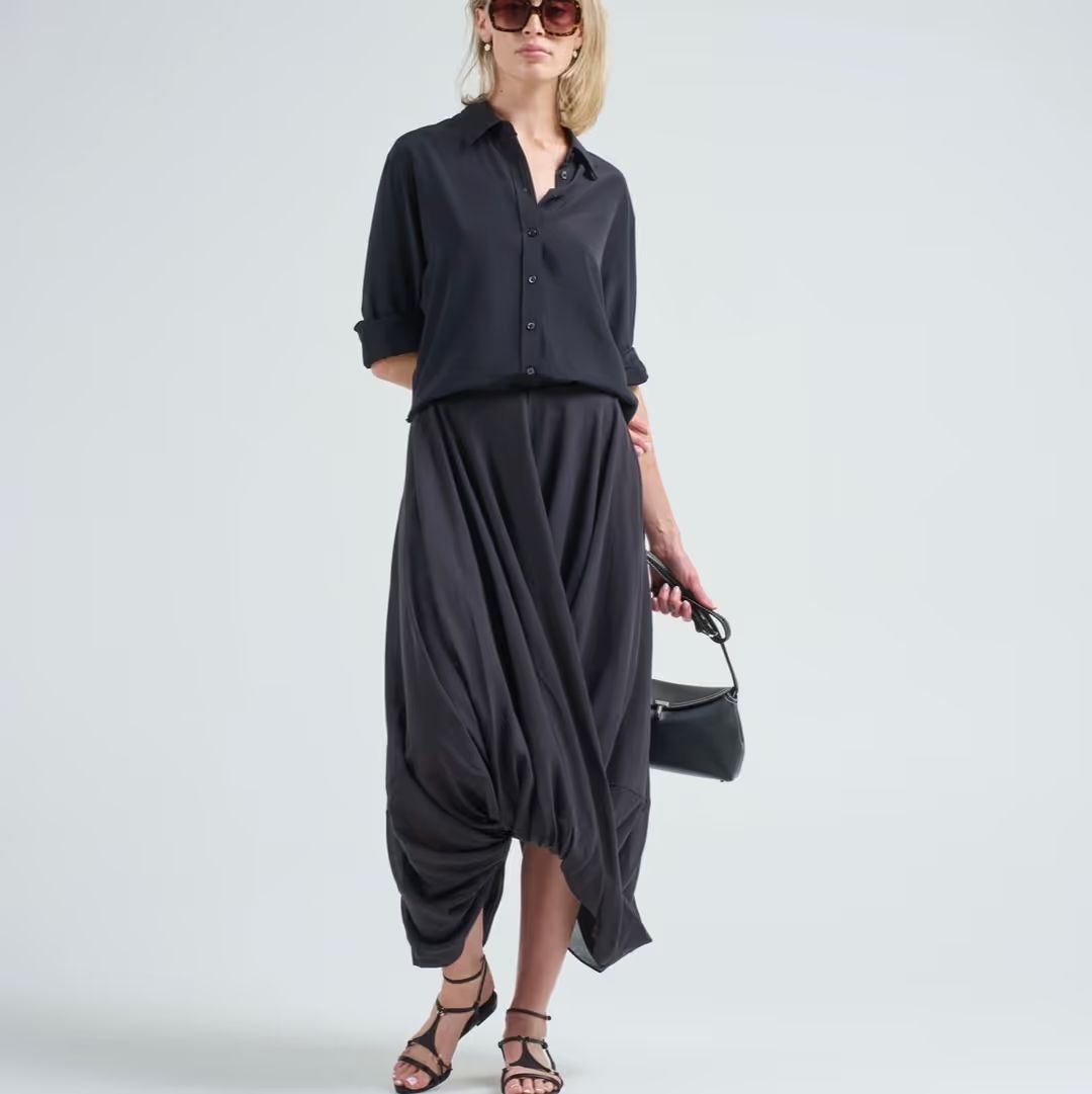 Black Cocoon Skirt