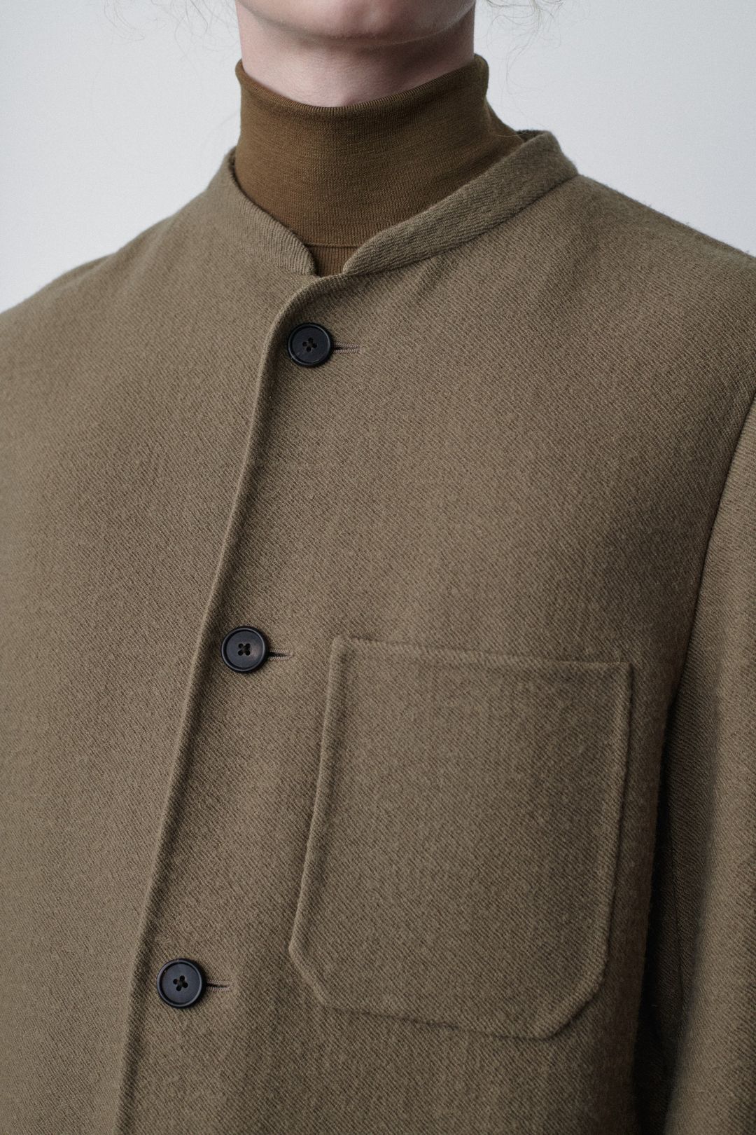 Everett Jacket in Virgin Wool and Linen #8