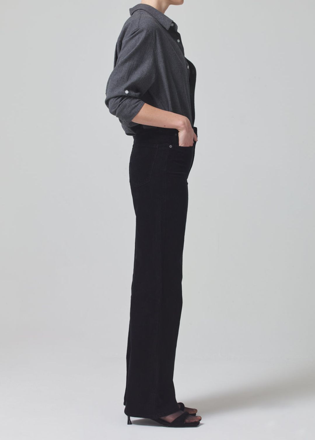 Paloma Baggy Corduroy in Black #3