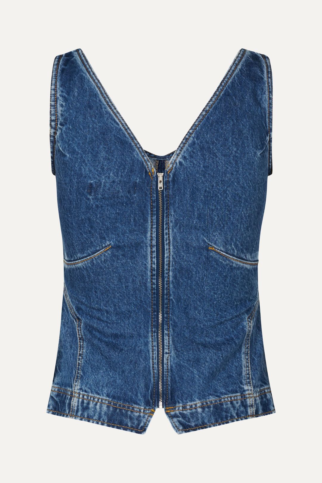 SGEliana Denim Top - Trompe L'oeil