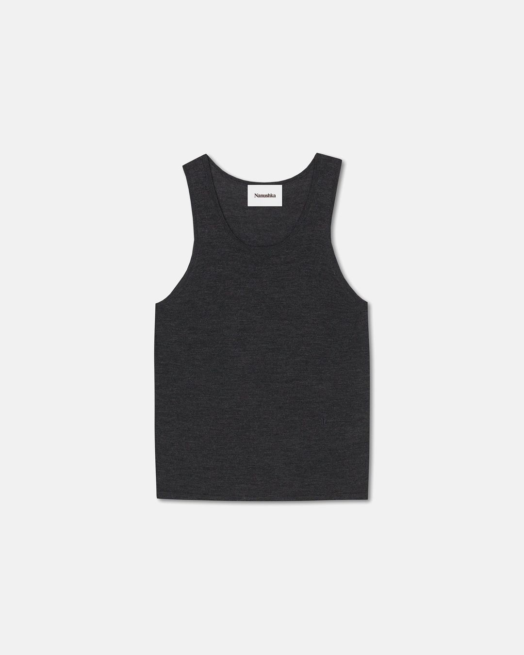 Asher - Merino Wool Tank Top - Charcoal #4