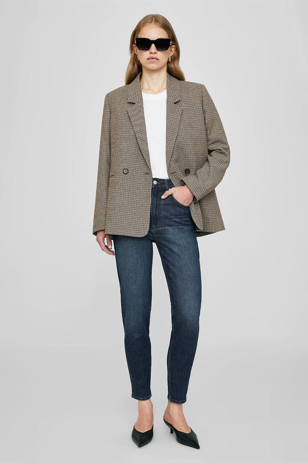 Madeleine Blazer - Mini Houndstooth