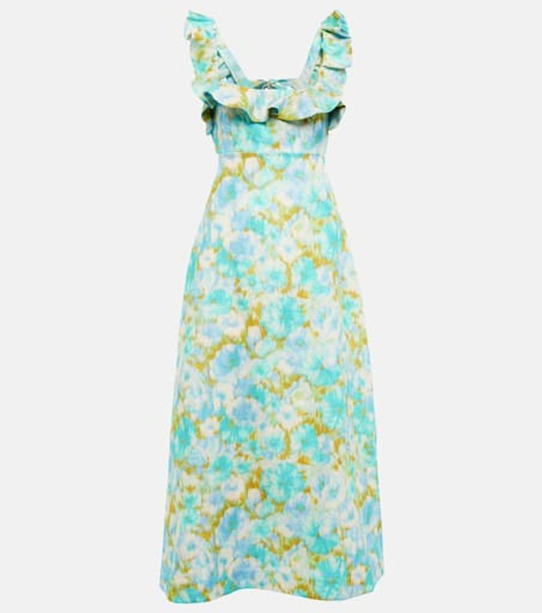 Hide Tide printed linen midi dress