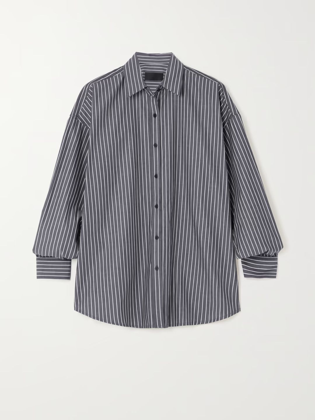Nili Lotan Mael striped oversized cotton-poplin shirt