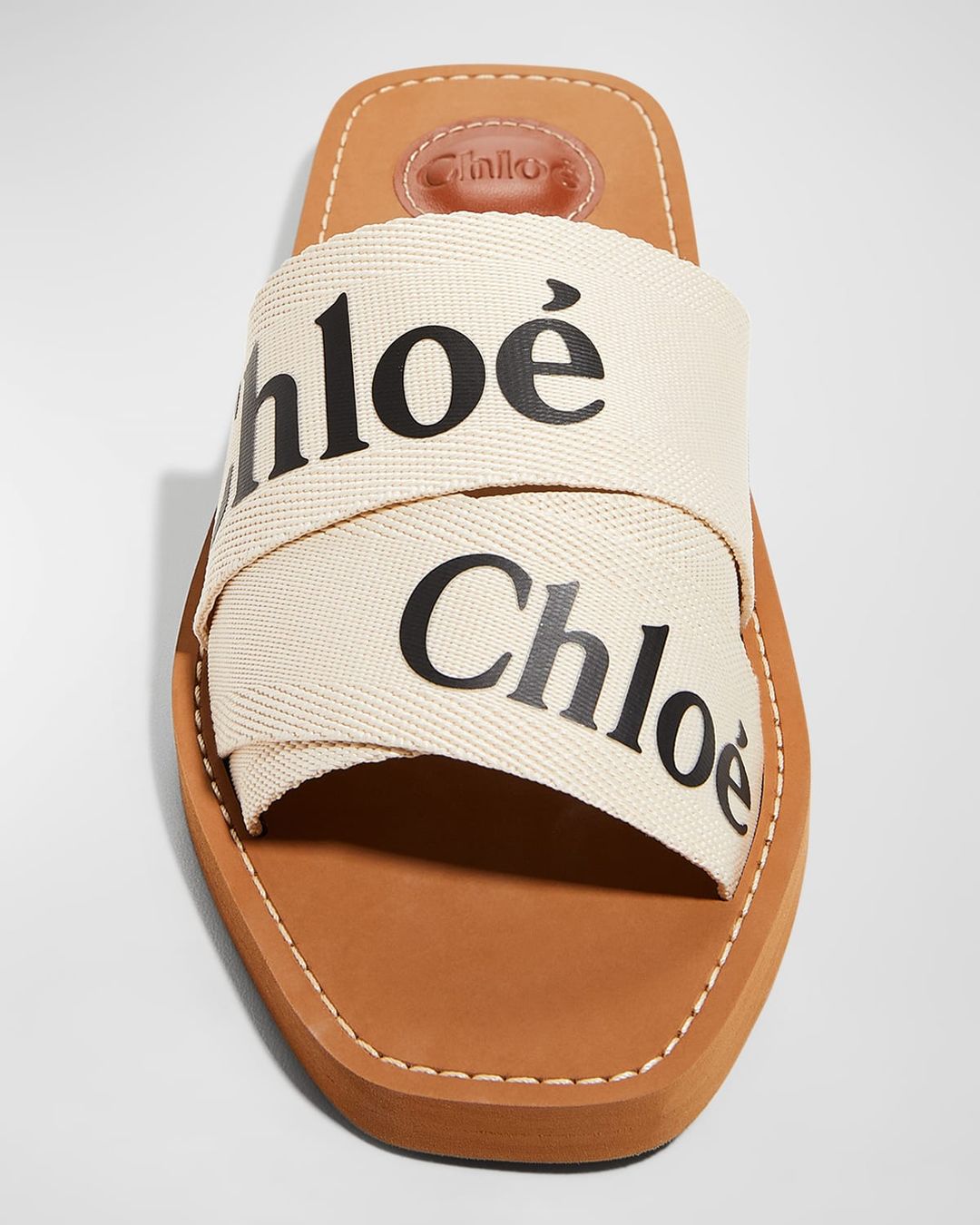 Woody Flat Logo Ribbon Slide Sandals #5