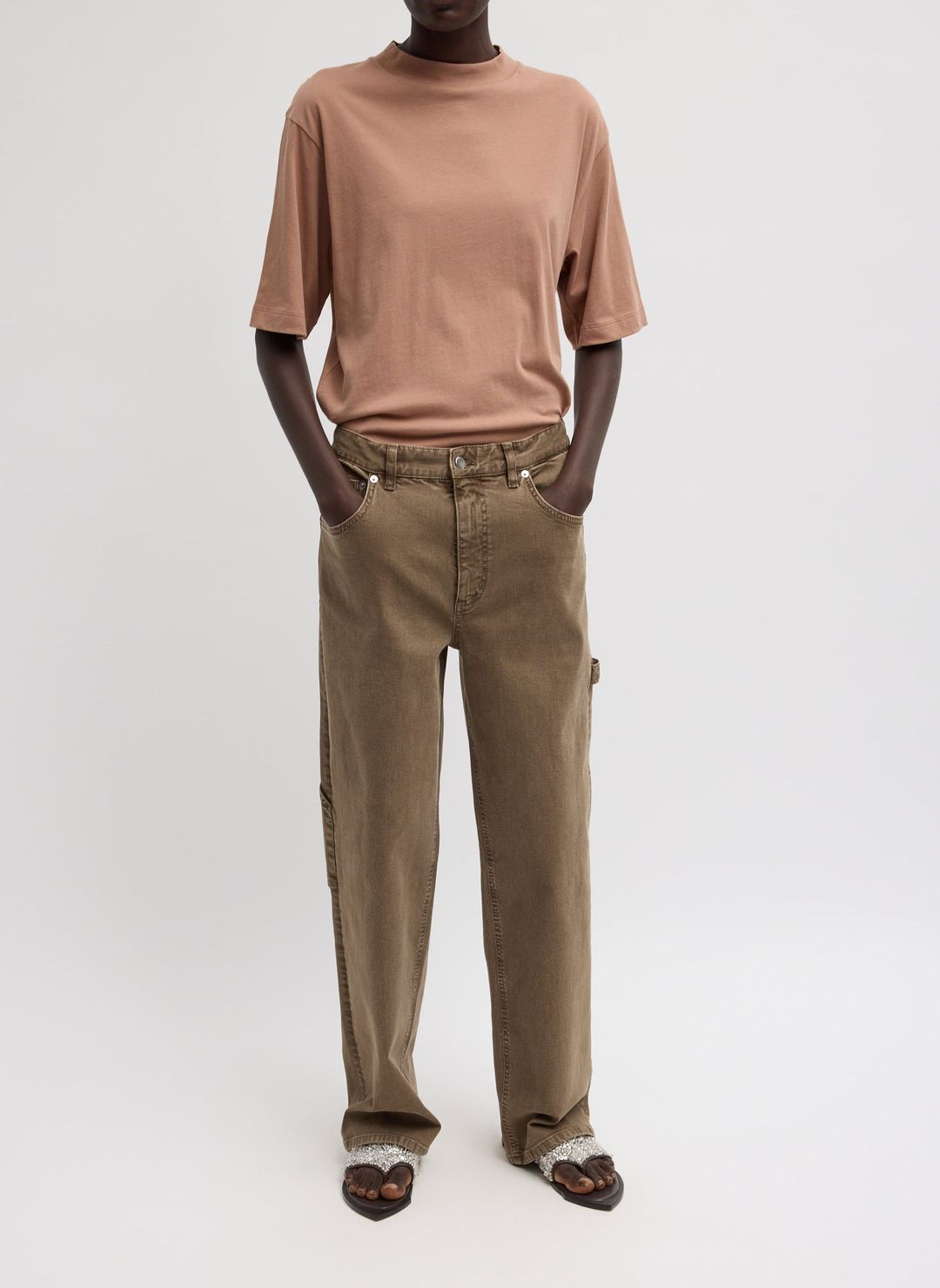 Mock Neck Unisex T-Shirt #6