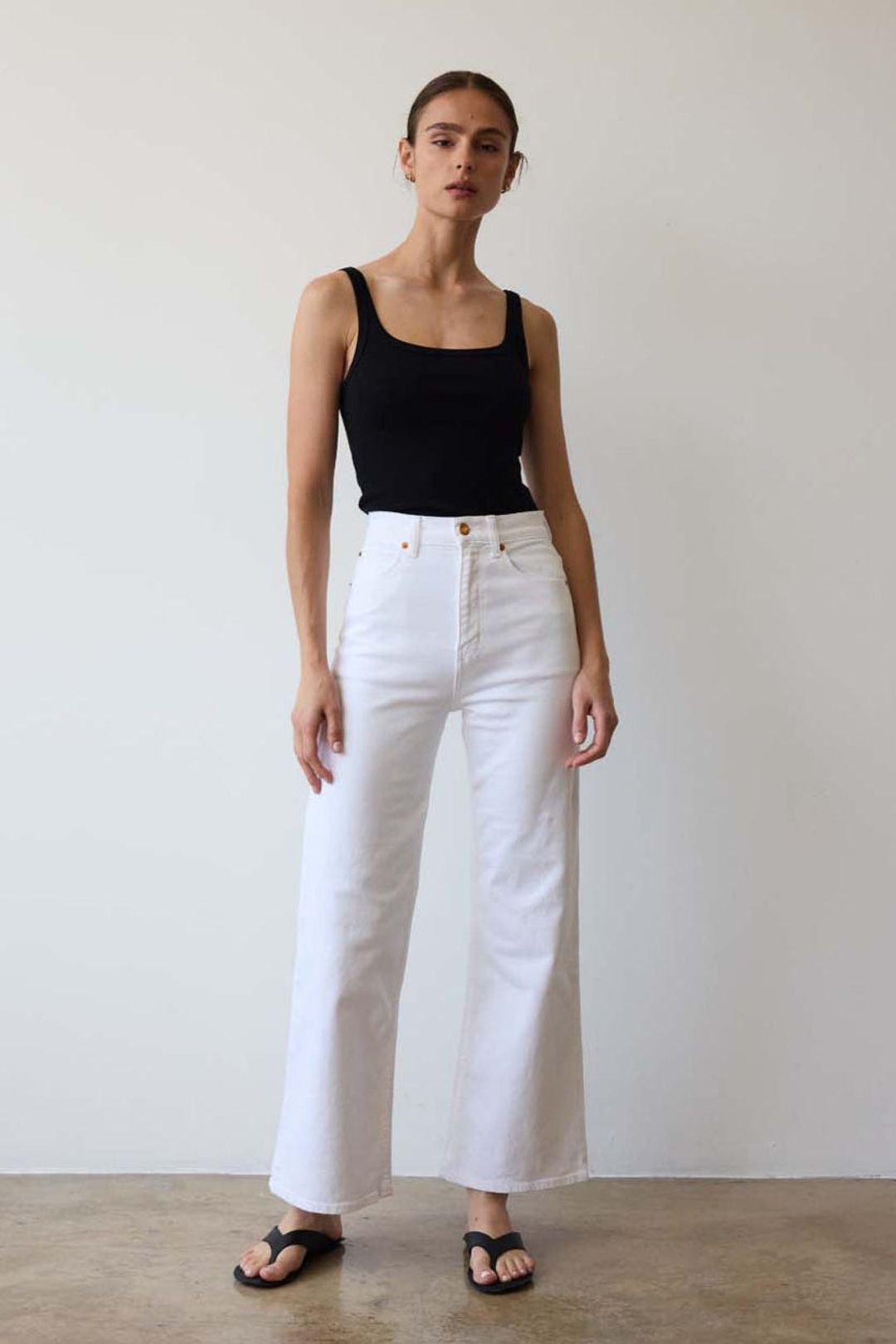 The Wide A Leg in Soft White