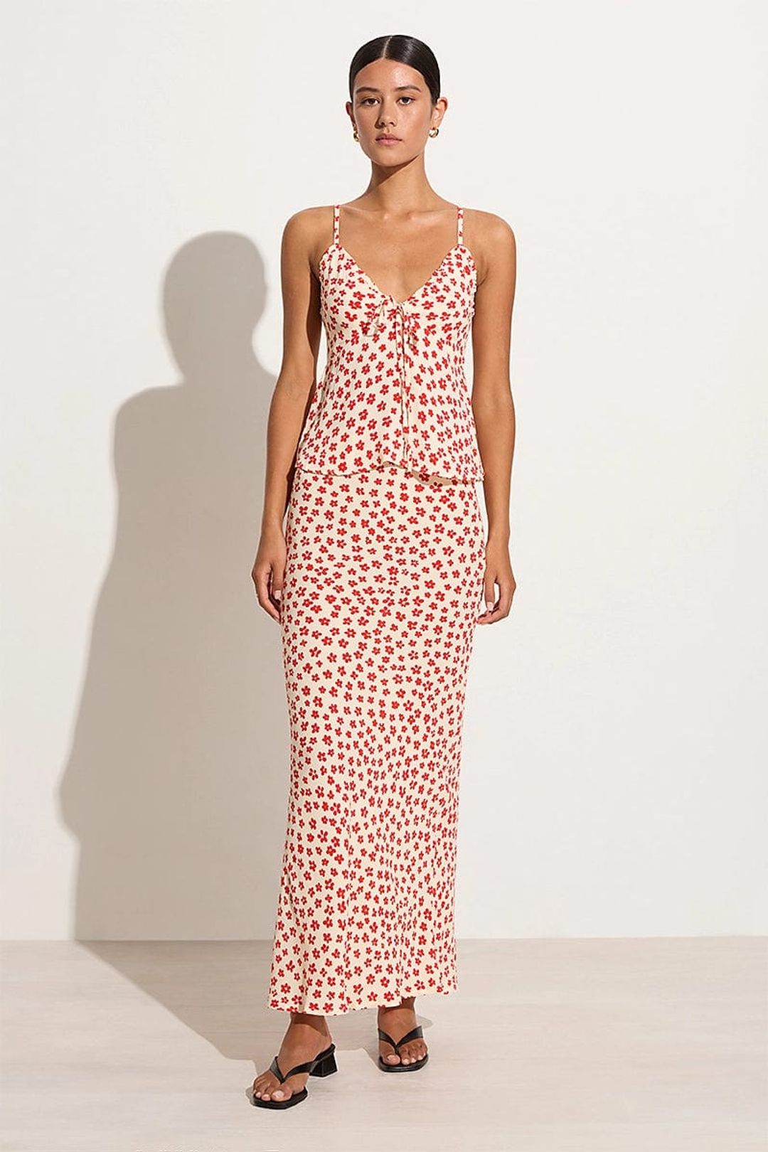 Sinem Skirt Gita Floral Red