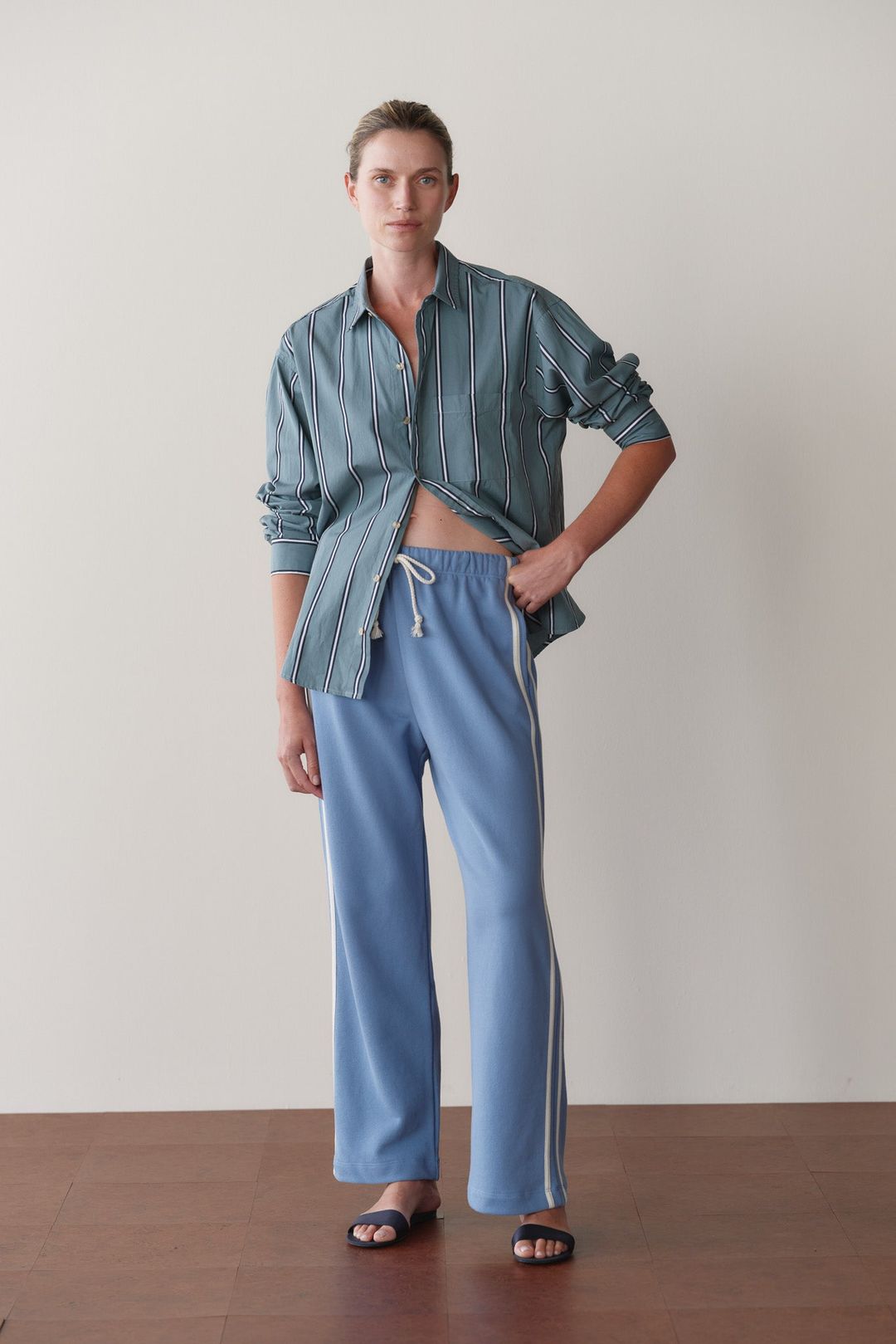 The Eco-Terry Stripe Pant #3
