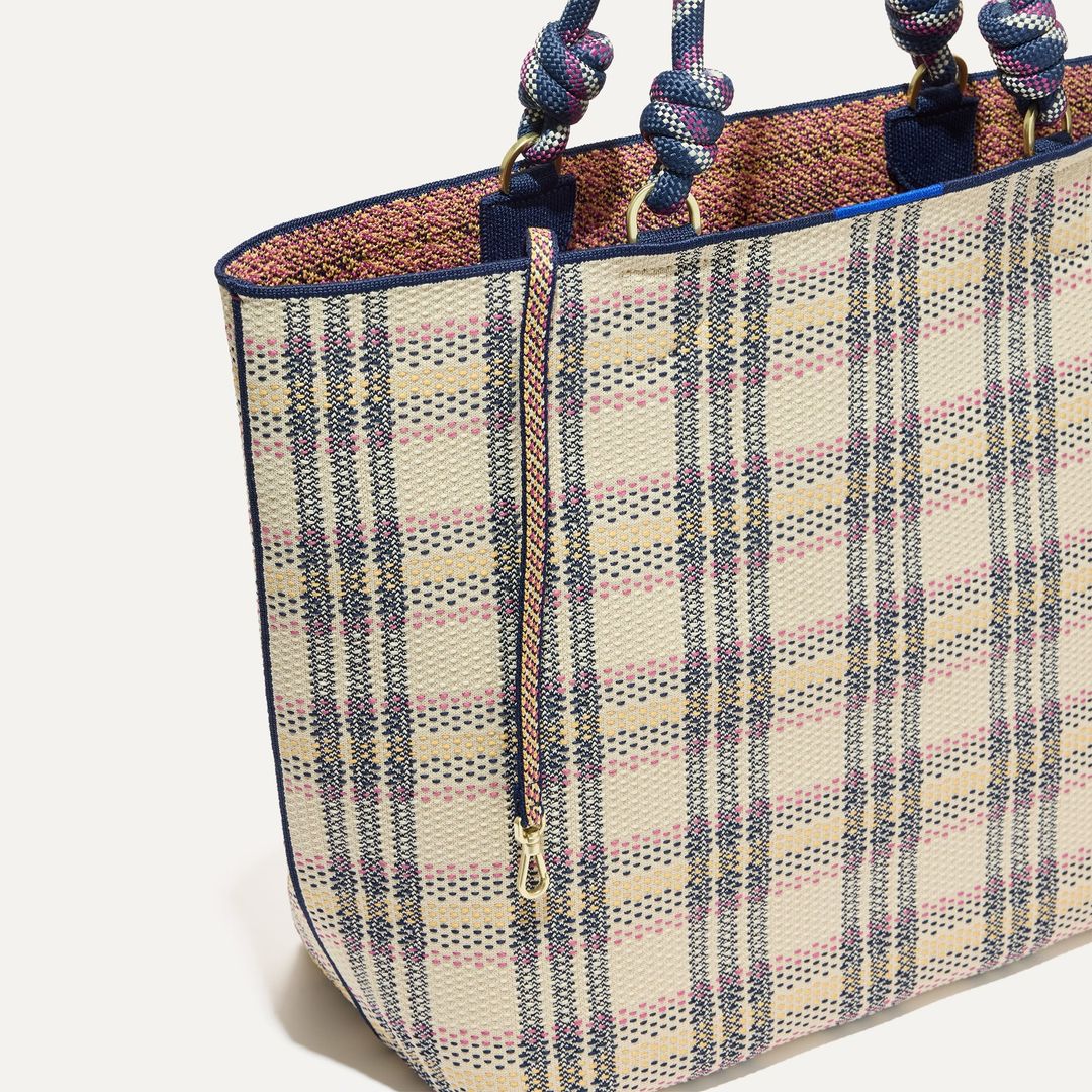 The Lightweight Tote - Spring Plaid #6