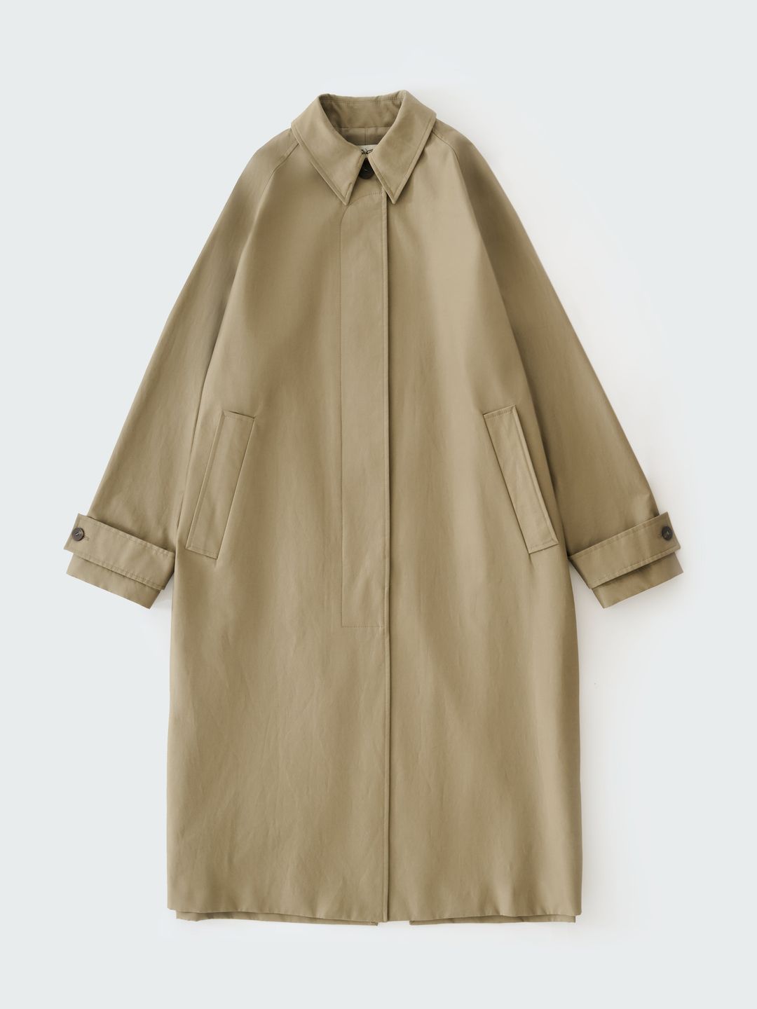 Holin Coated Cotton Trench in Dark Dusk #7