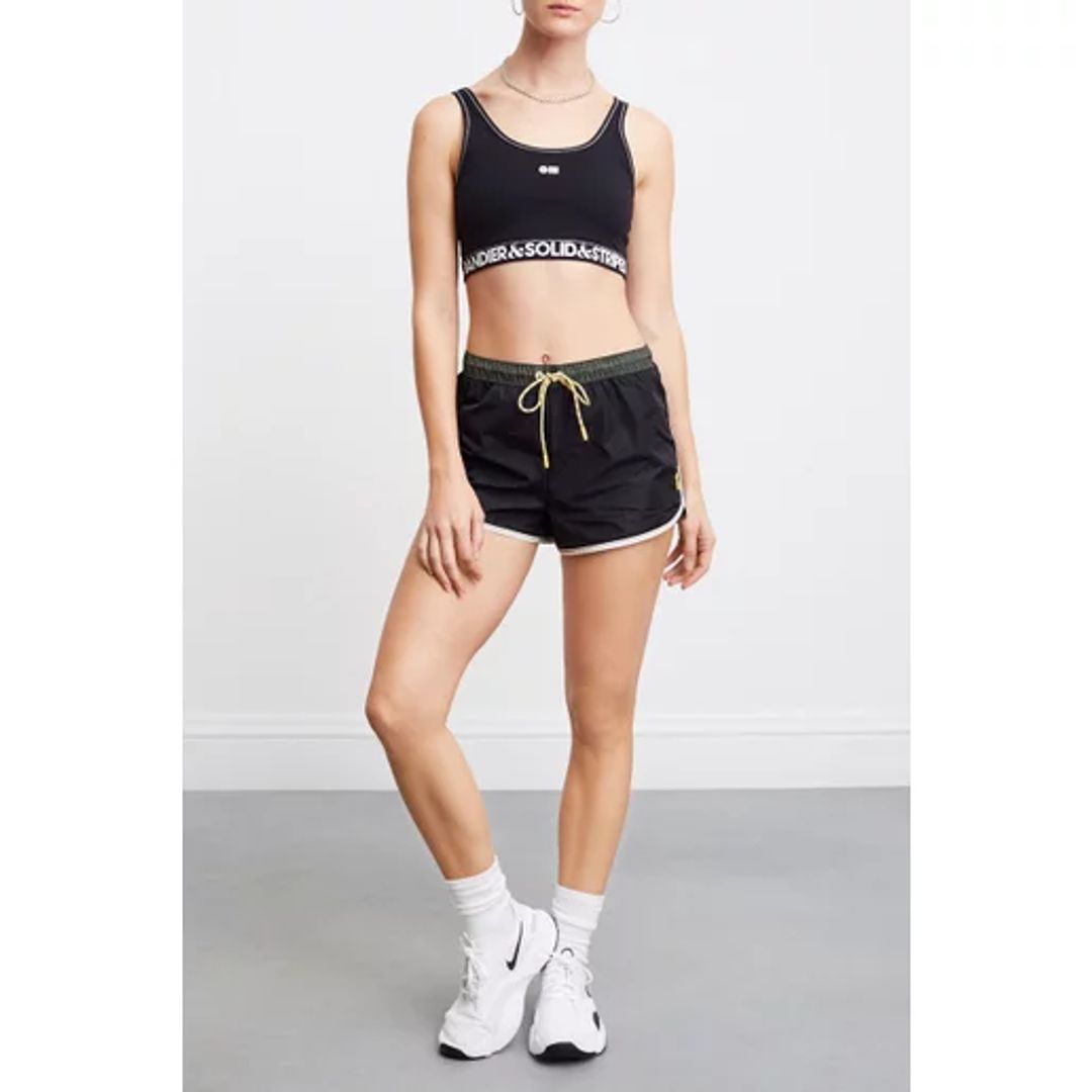 Bandier x Solid and Striped Black Shorts in Black