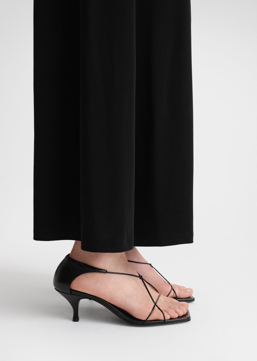 The Leather Knot Sandal black #3