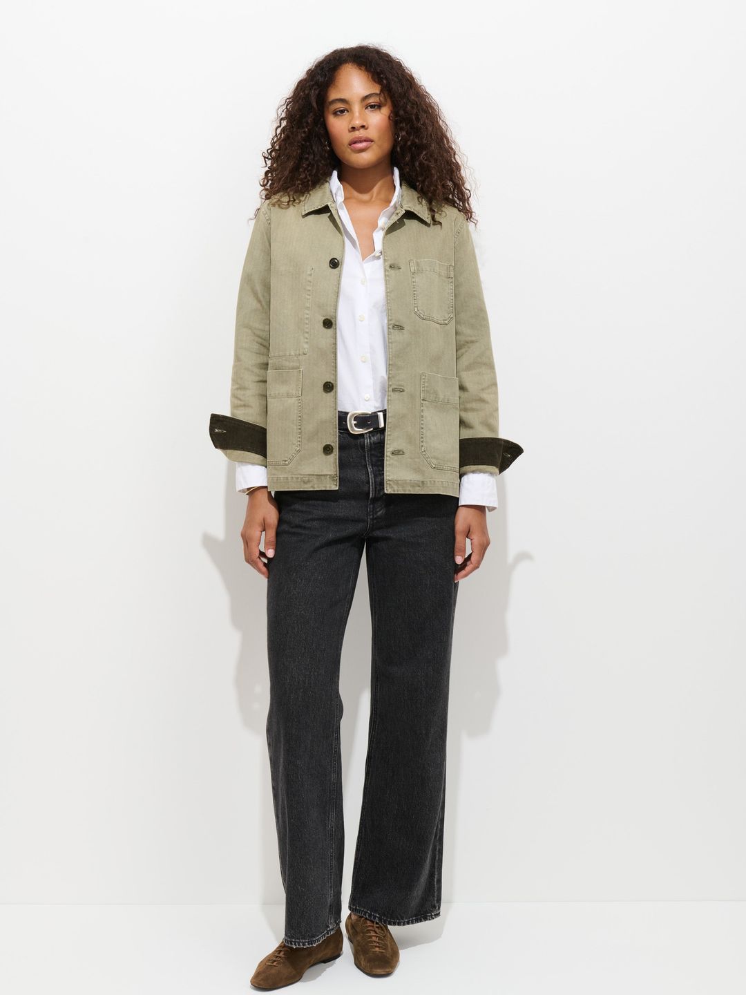 Britt Work Jacket In Herringbone #3